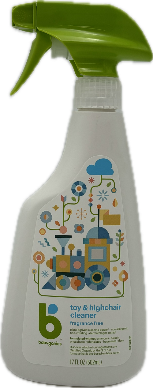 BABYGANICS TOY&HIGHCHAIR CLEANER 17ozTRIGGER FRAGRANCE FREE US