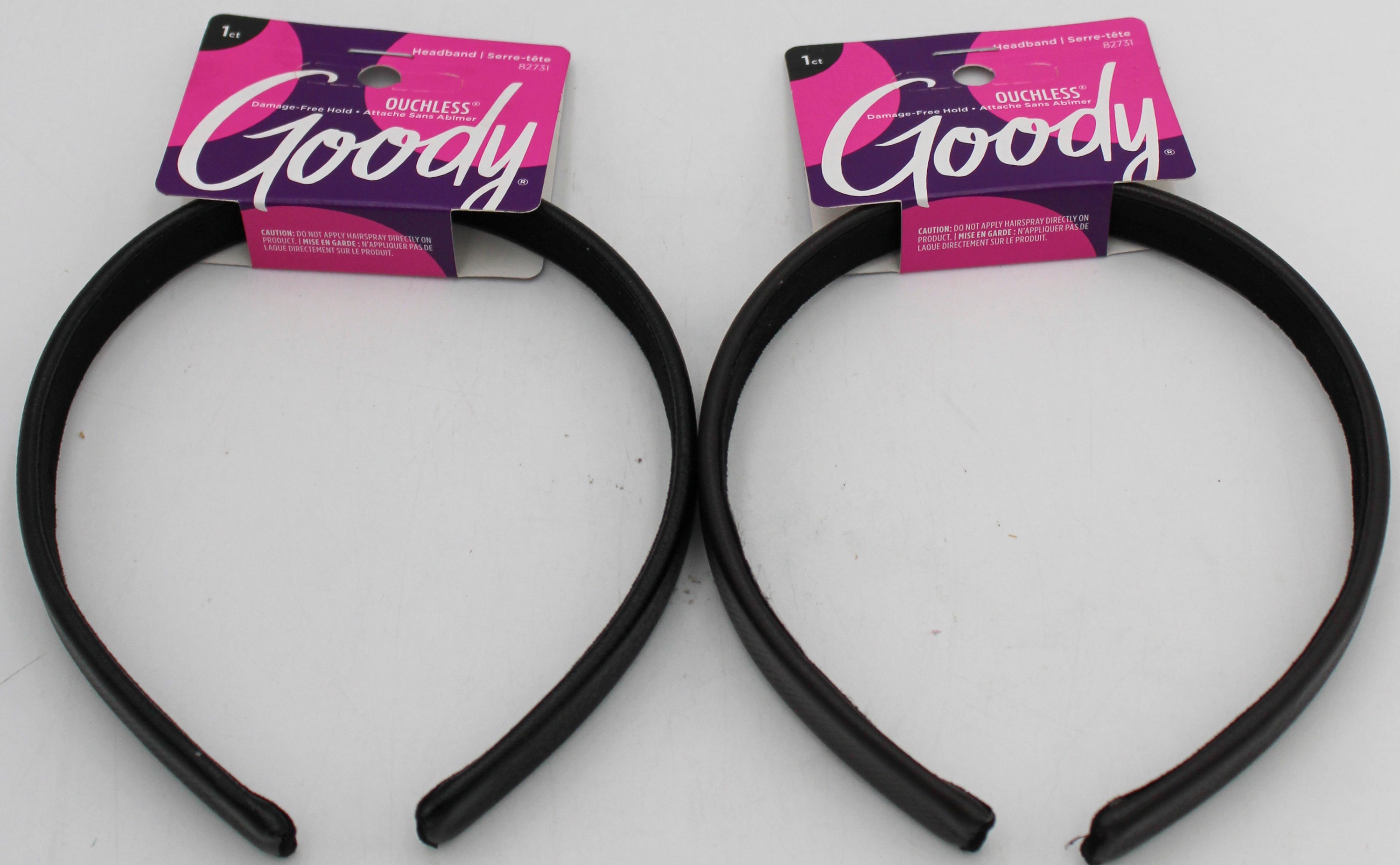 GOODY HEADBAND FAUX LEATHER 1.5mm 1ct NI
