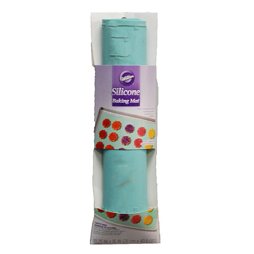 WILTON BAKING MAT SILICONE 10X16IN-AQUA