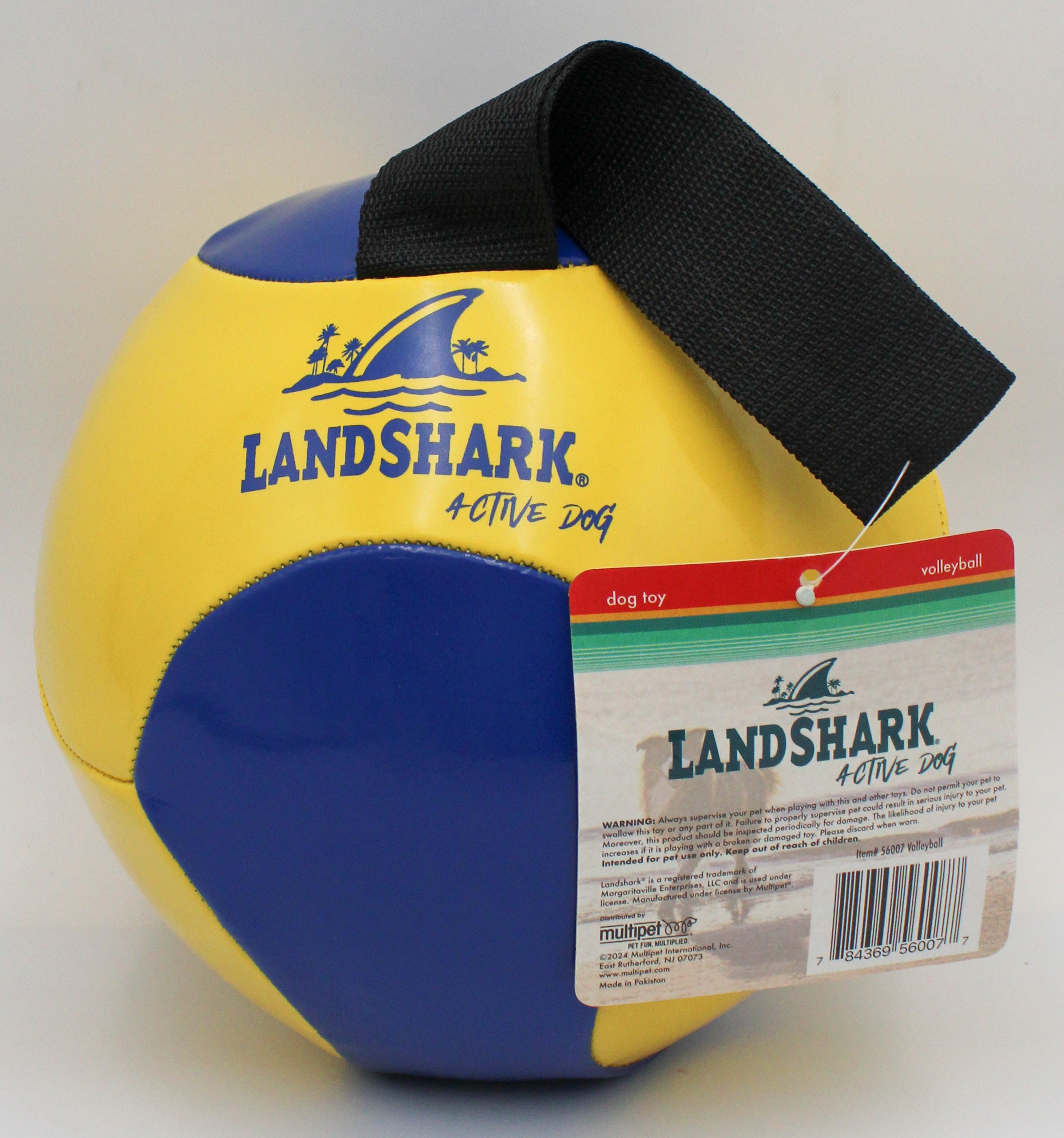 MULTIPET LANDSHARK VOLLEYBALL DOG TOY SIZE 5