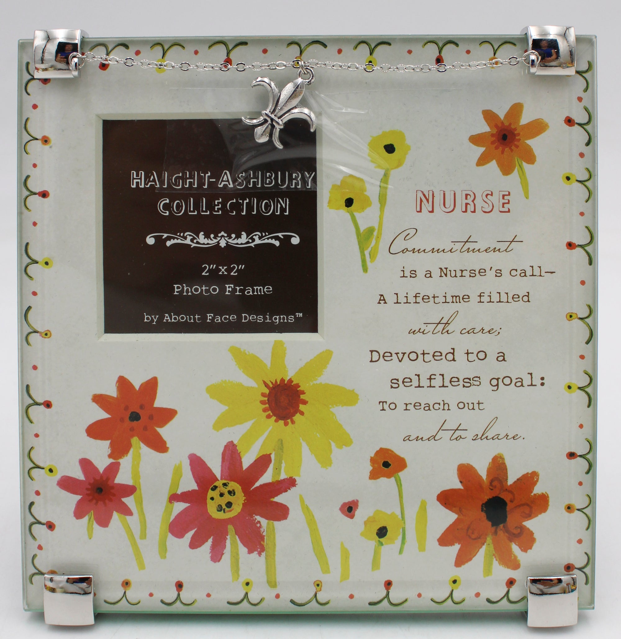 HAIGHT ASHBURY NURSE PHOTO FRAME 2"X2"