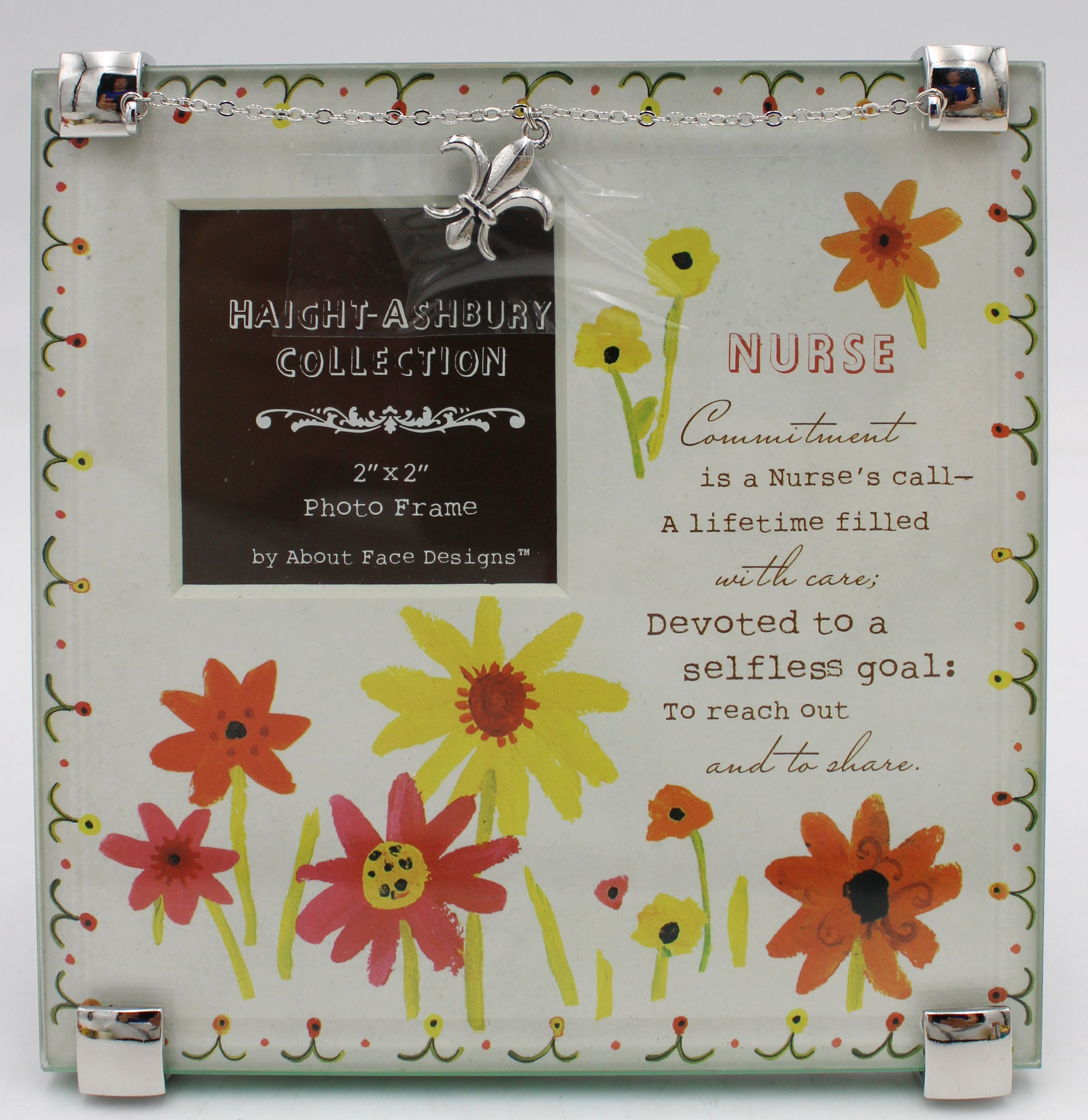 HAIGHT ASHBURY NURSE PHOTO FRAME 2"X2"