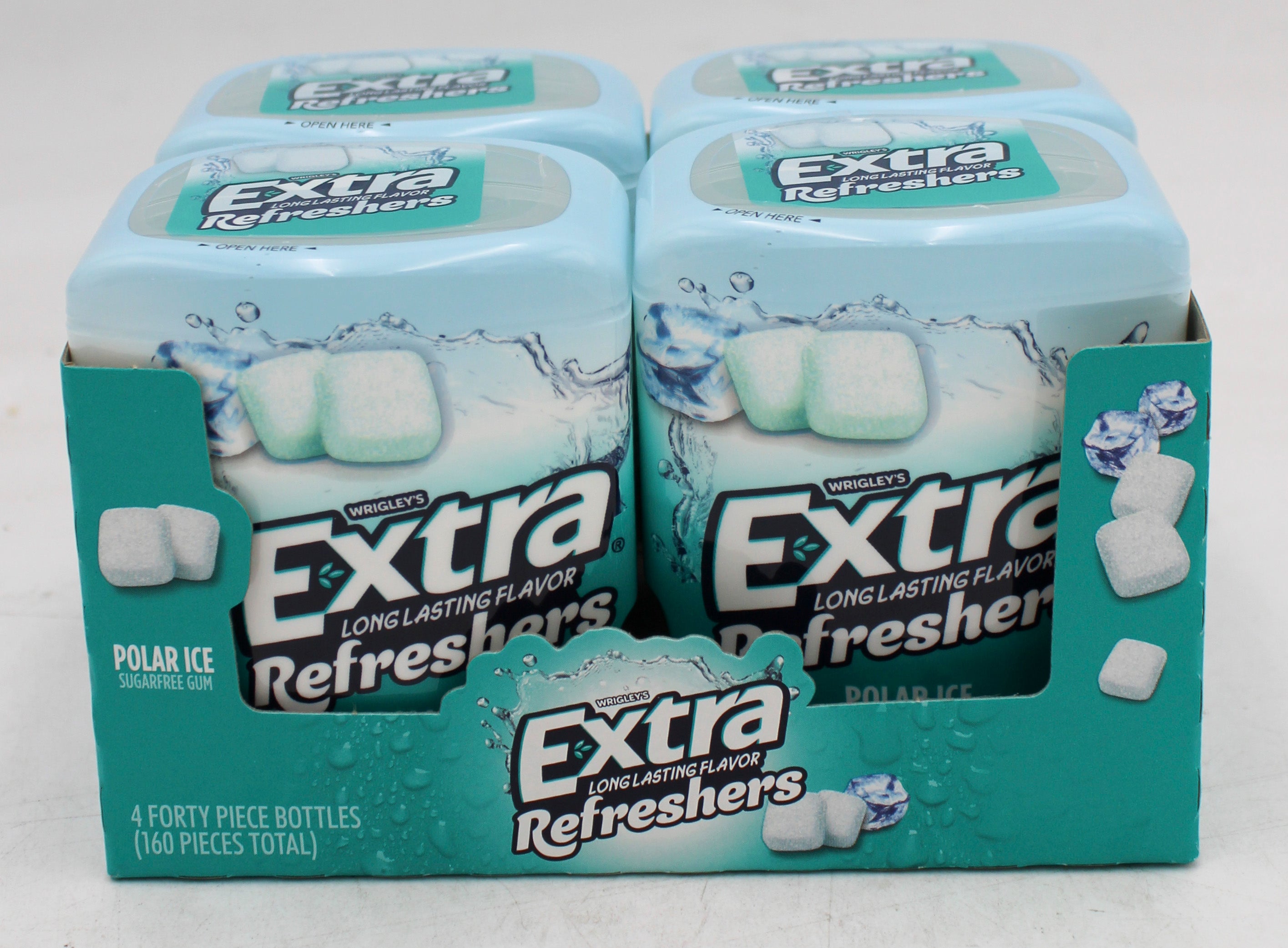 WRIGLEYS EXTRA REFRESHERS POLAR ICE SUGAR FREE GUM  40 CT BB 2/20/26