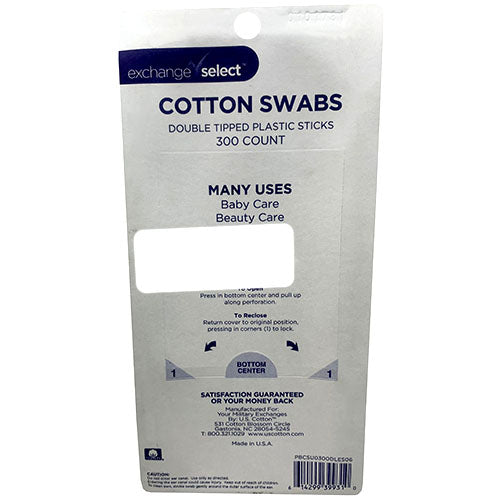 COTTON SWABS 300CT-PURPLE STICKS