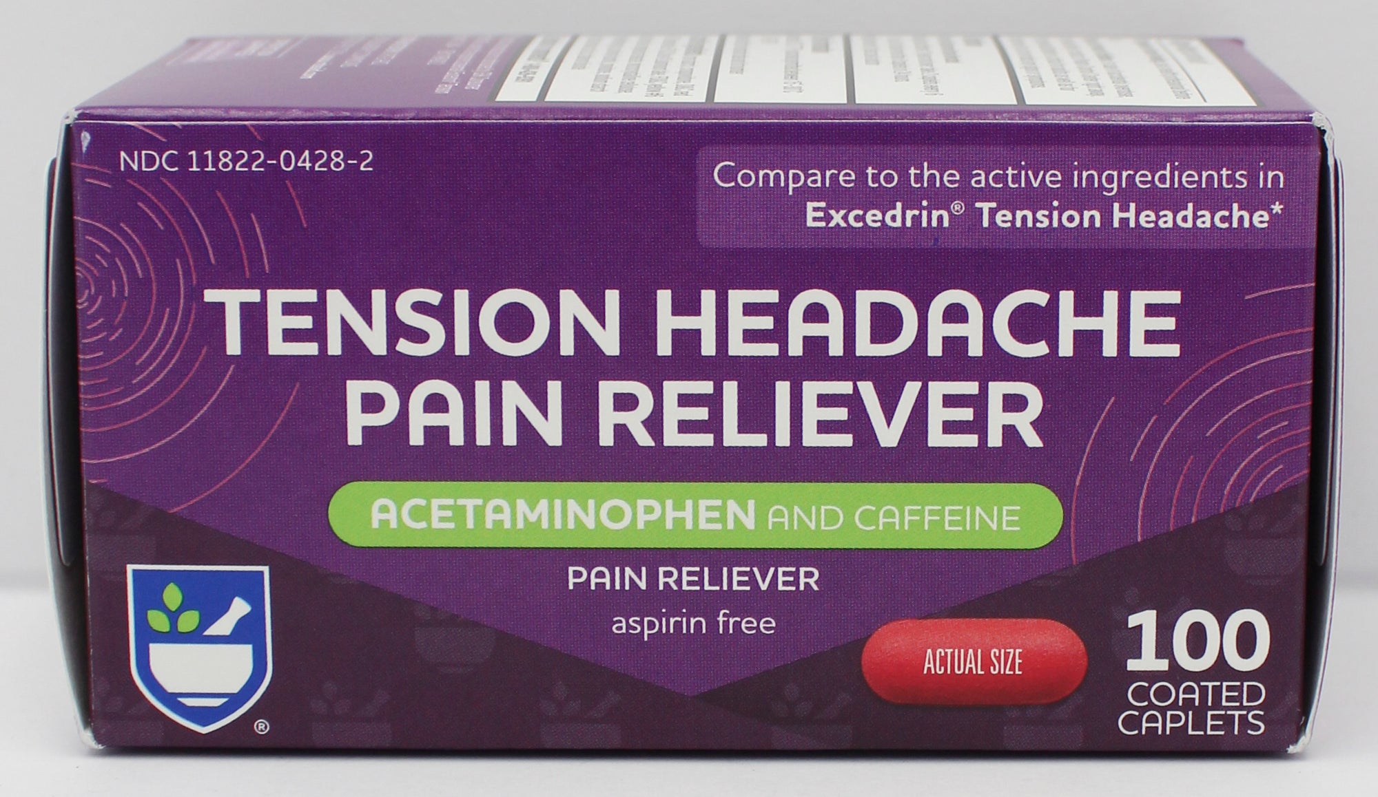 RITE AID TENSION HEADACHE PAIN RELIEVER 100ct EXP 9/15/2027