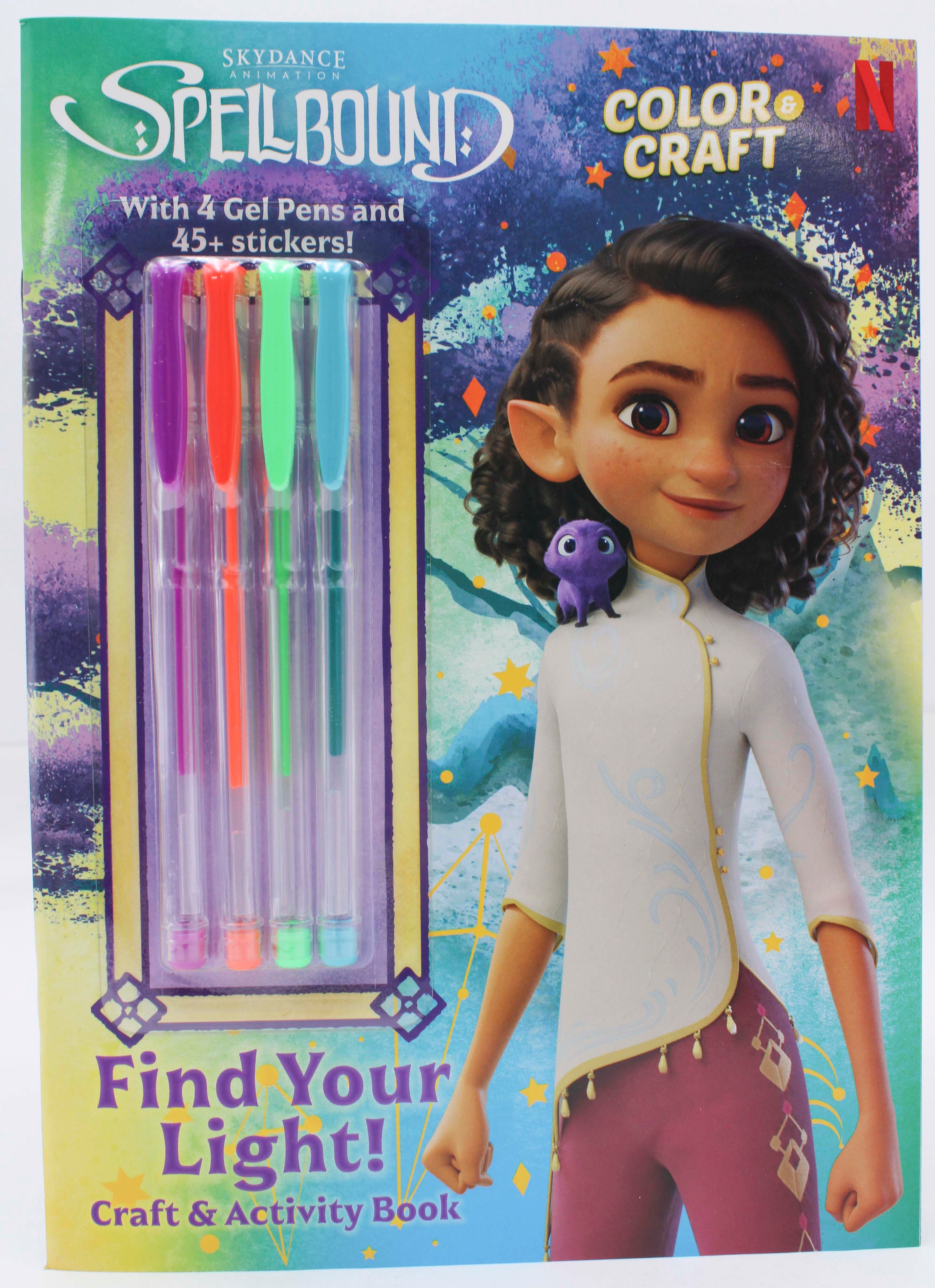 SPELLBOUND Find Your Light Activity Book 48pg + 4 Gel Pens & Stickers