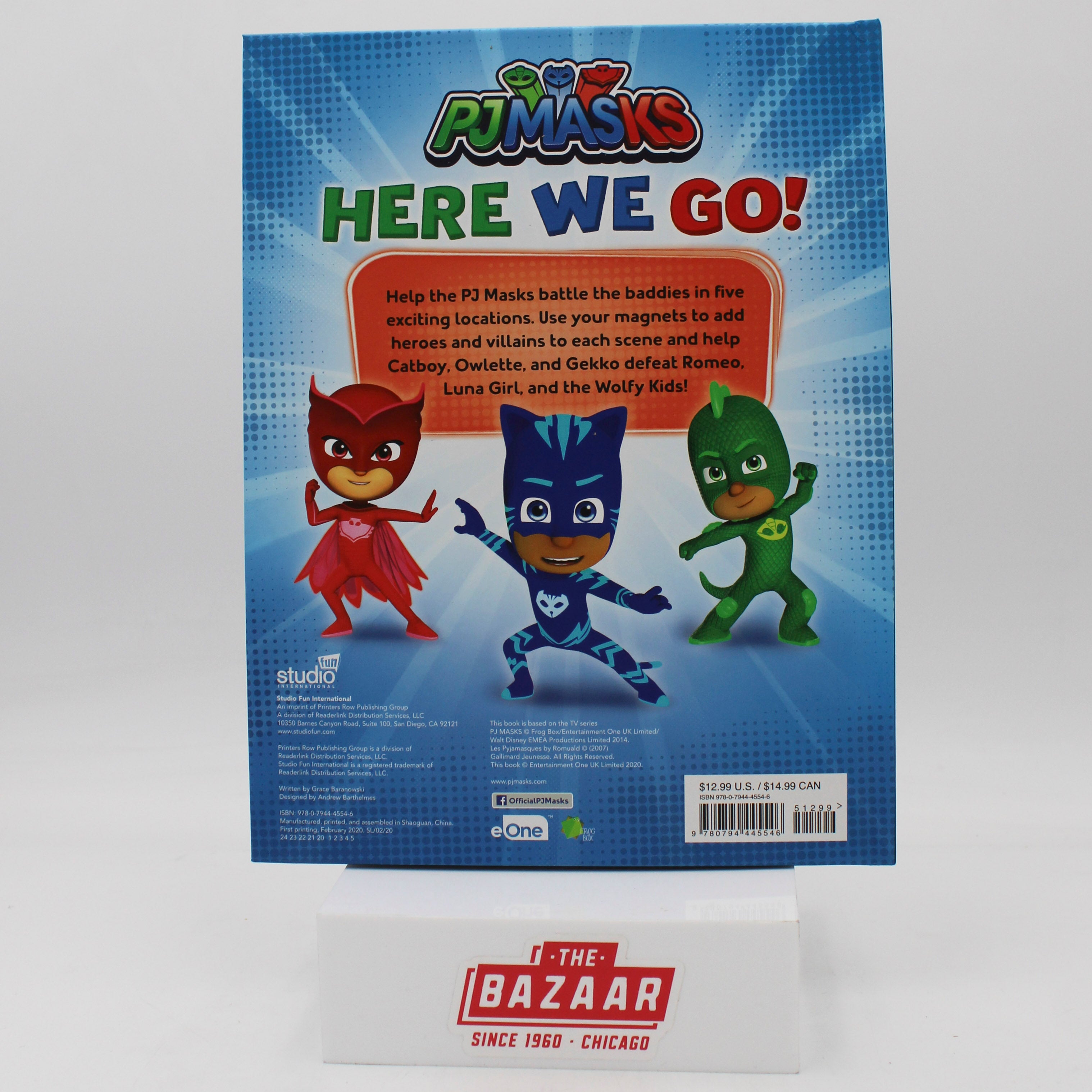 PJ MASKS: HERE WE GO! MAGNETIC HARDCOVER 10PG PP $12.99