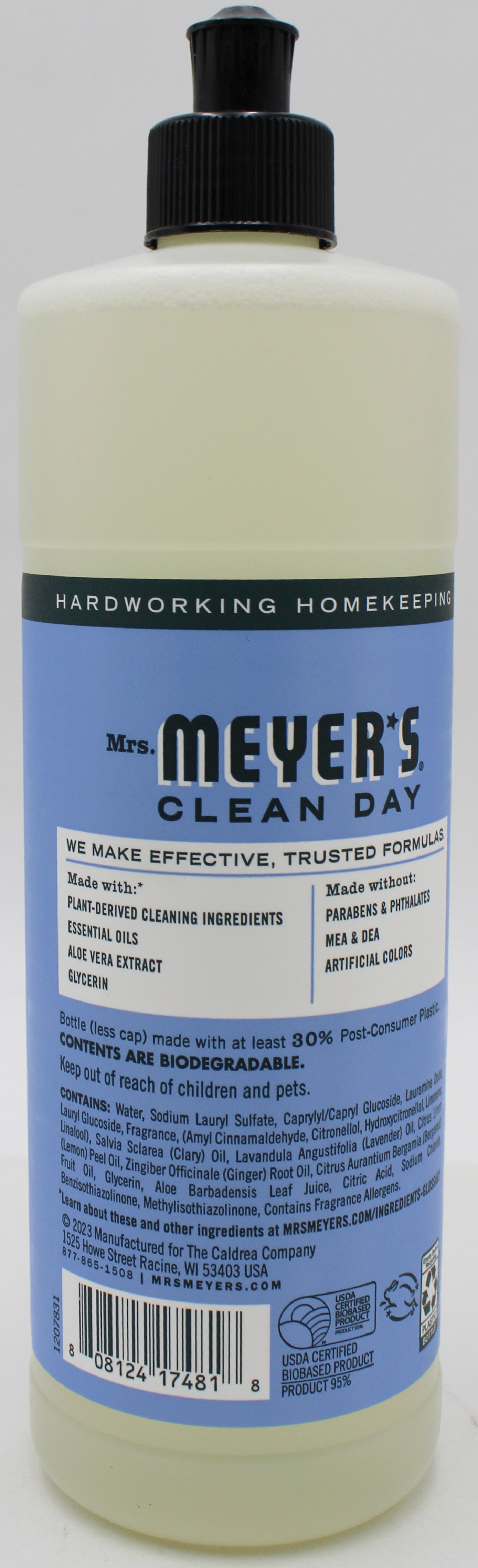 MRS MEYERS LIQUID DISH SOAP BLUEBELL 16oz US