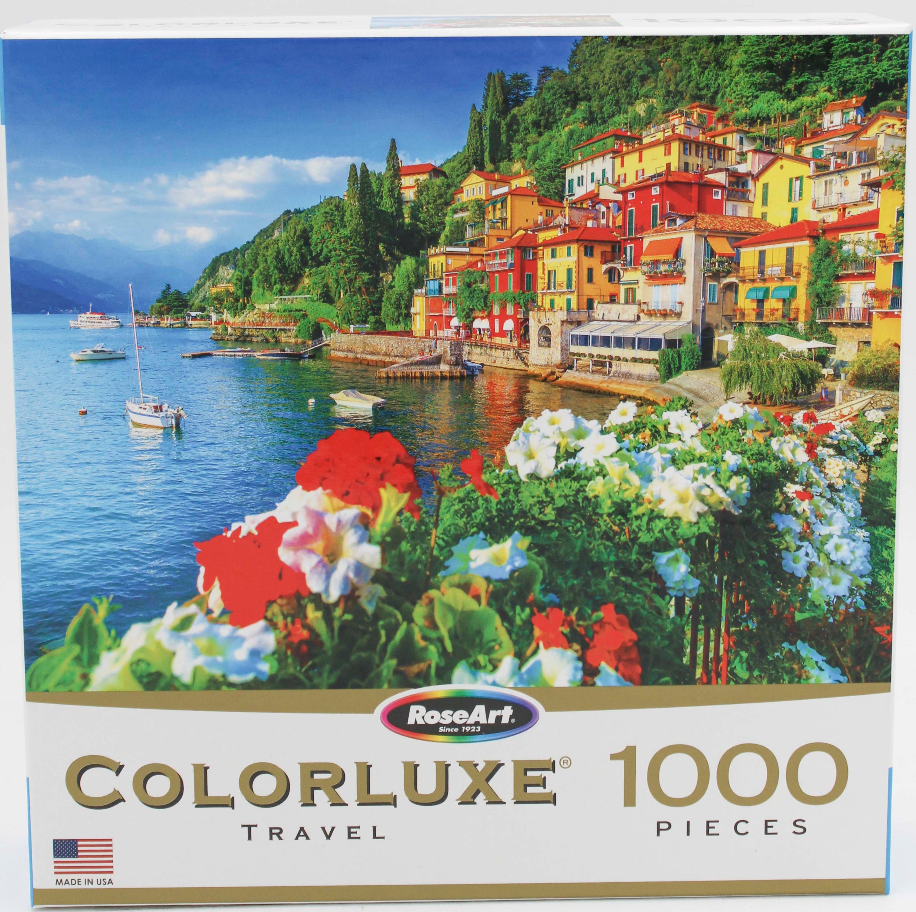 CRA-Z-ART COLORLUXE PUZZLE LAKE COMO MEDITERRANEAN VILLAS 1000PC