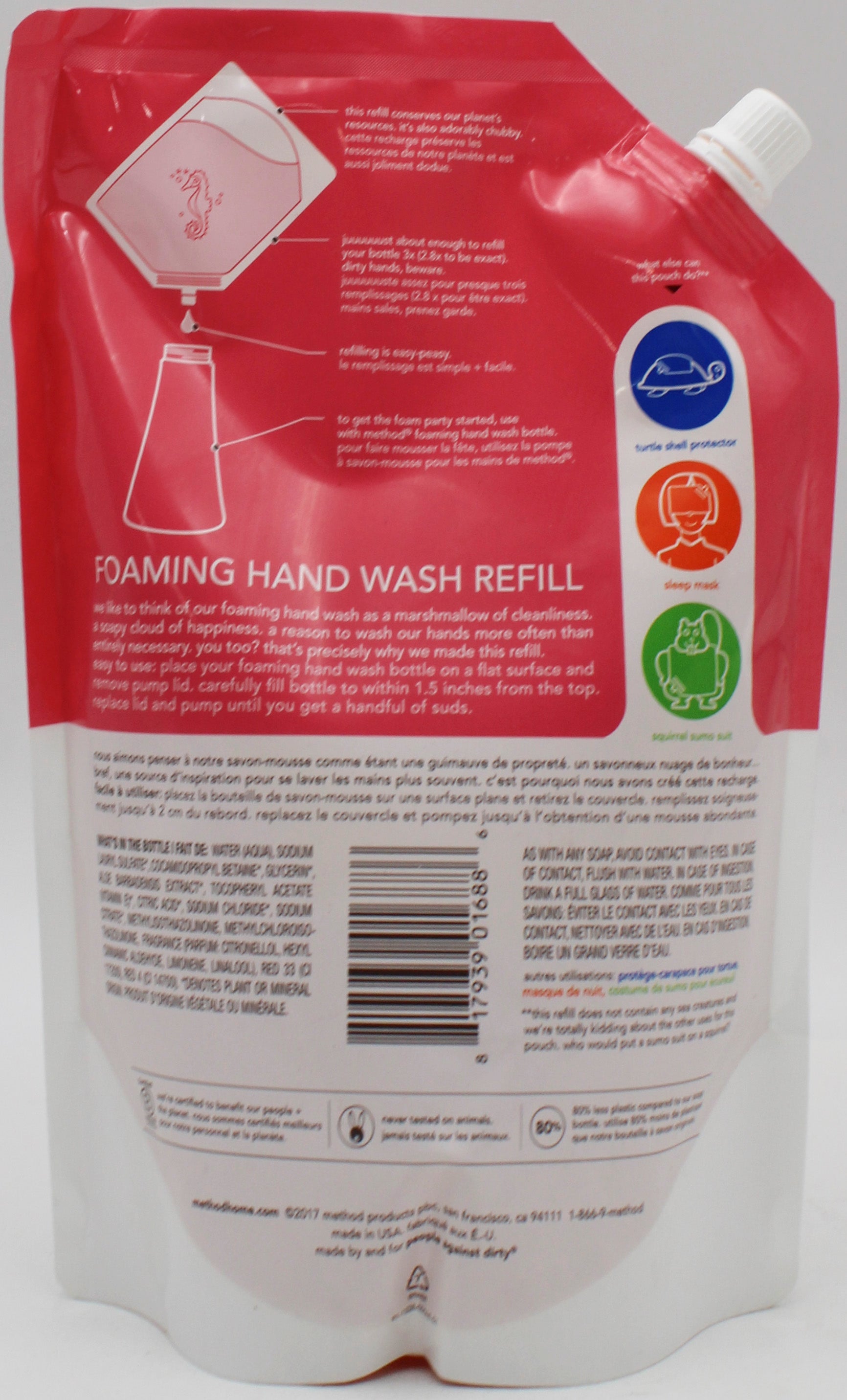 SP METHOD FOAMING HAND WASH REFILL 28oz PINK GRAPEFRUIT