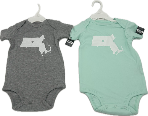 MASSACHUSETTS ONESIE 9-12MOS