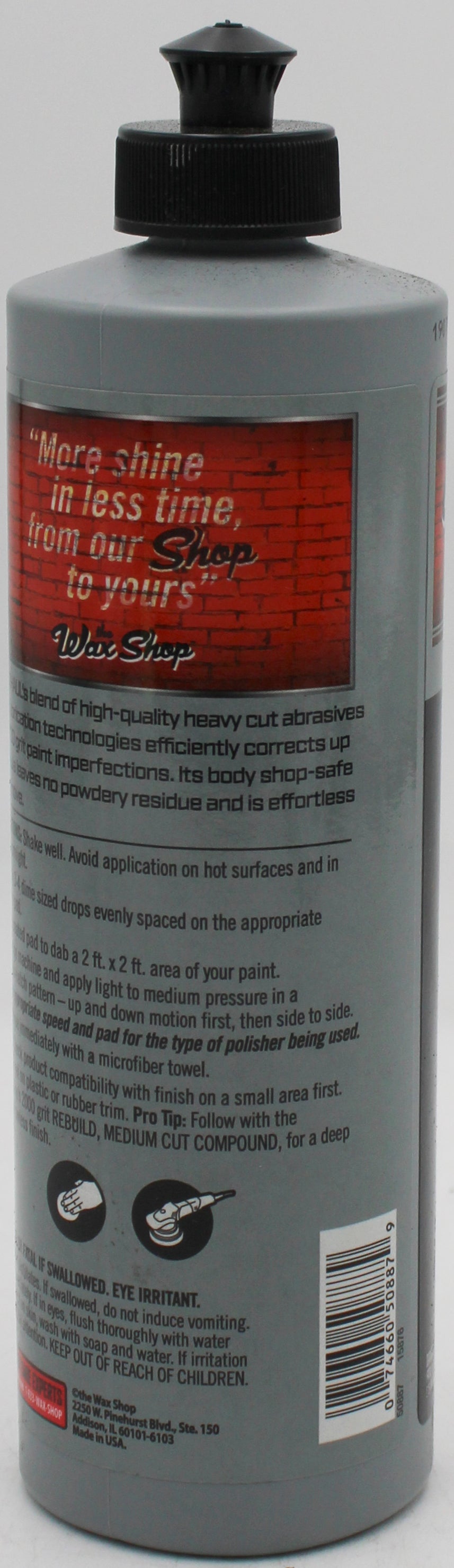 WAX SHOP HEAVY CUT COMPOUND 16oz