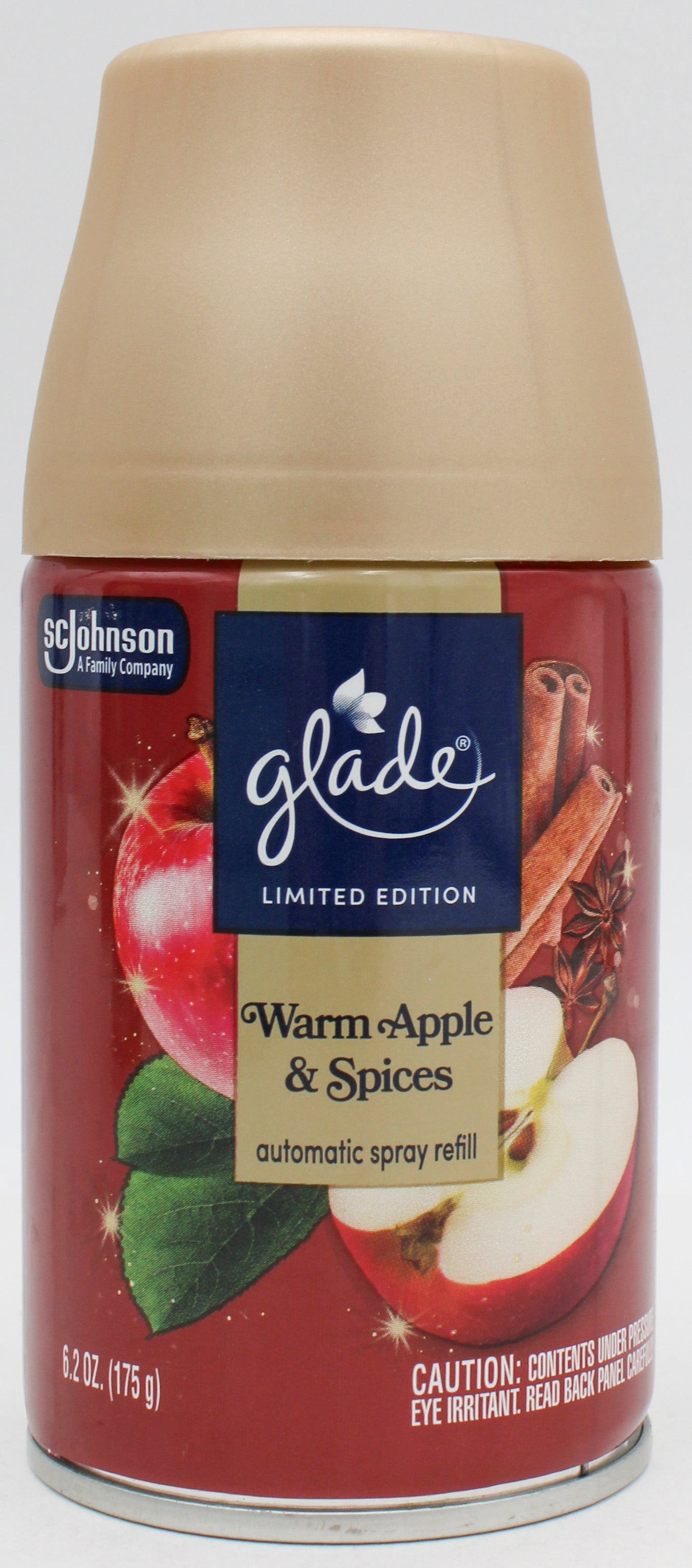 GLADE AUTOMATIC SPRAY REFILL WARM APPLE & SPICES 6.2oz US