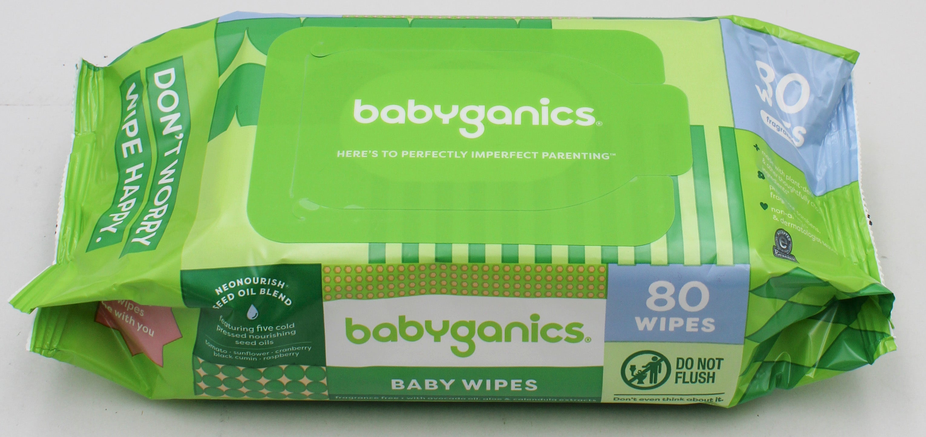 SP BABYGANICS BABY WIPES FRAGRANCE FREE 80ct. US