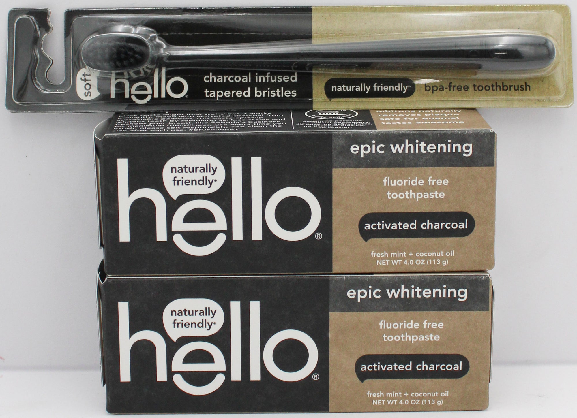 HOLD EXPIRED HELLO TOOTHPASTE AND TOOTHBRUSH 12/2025 NI