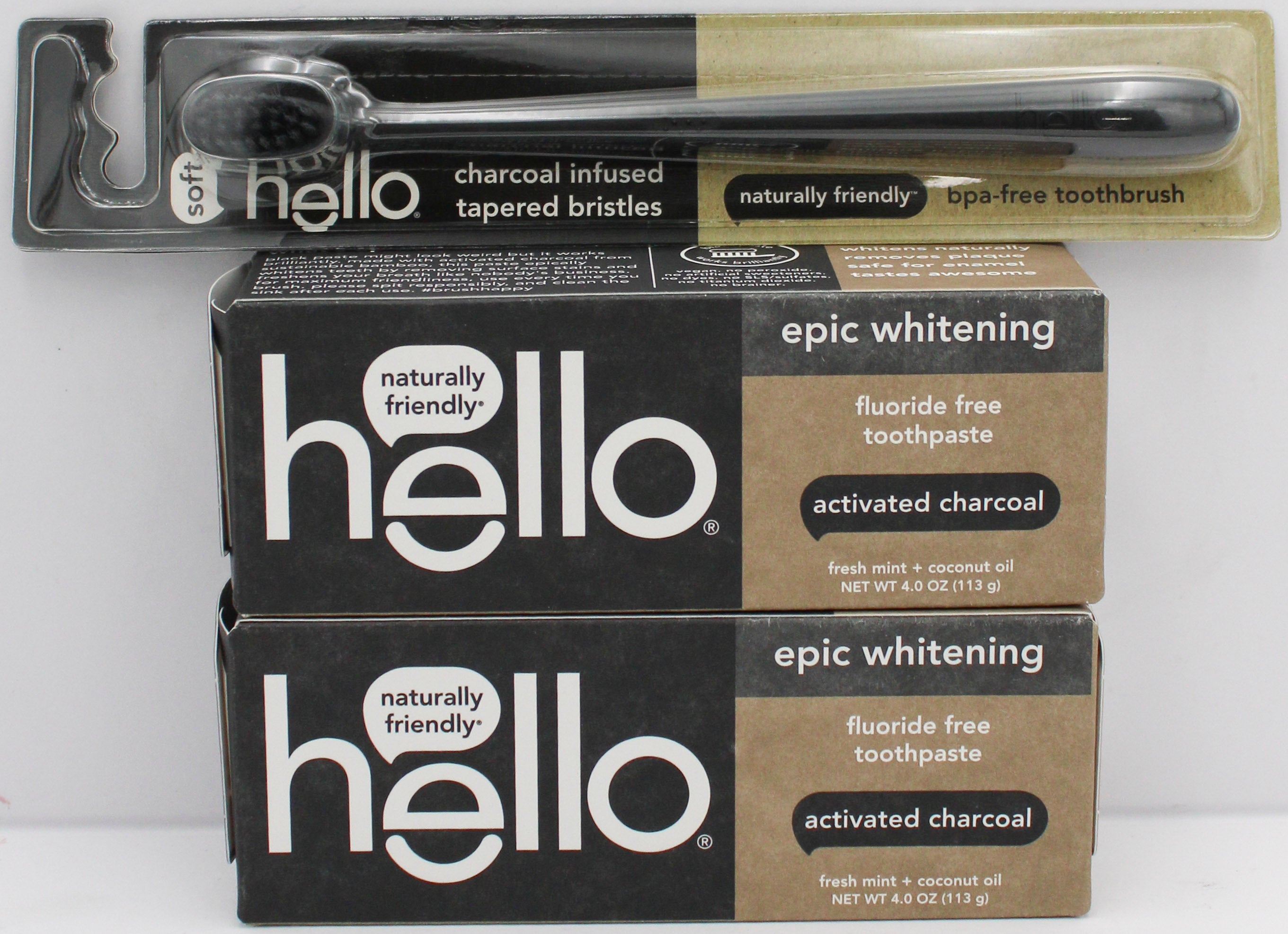 HOLD EXPIRED HELLO TOOTHPASTE AND TOOTHBRUSH 12/2025 NI