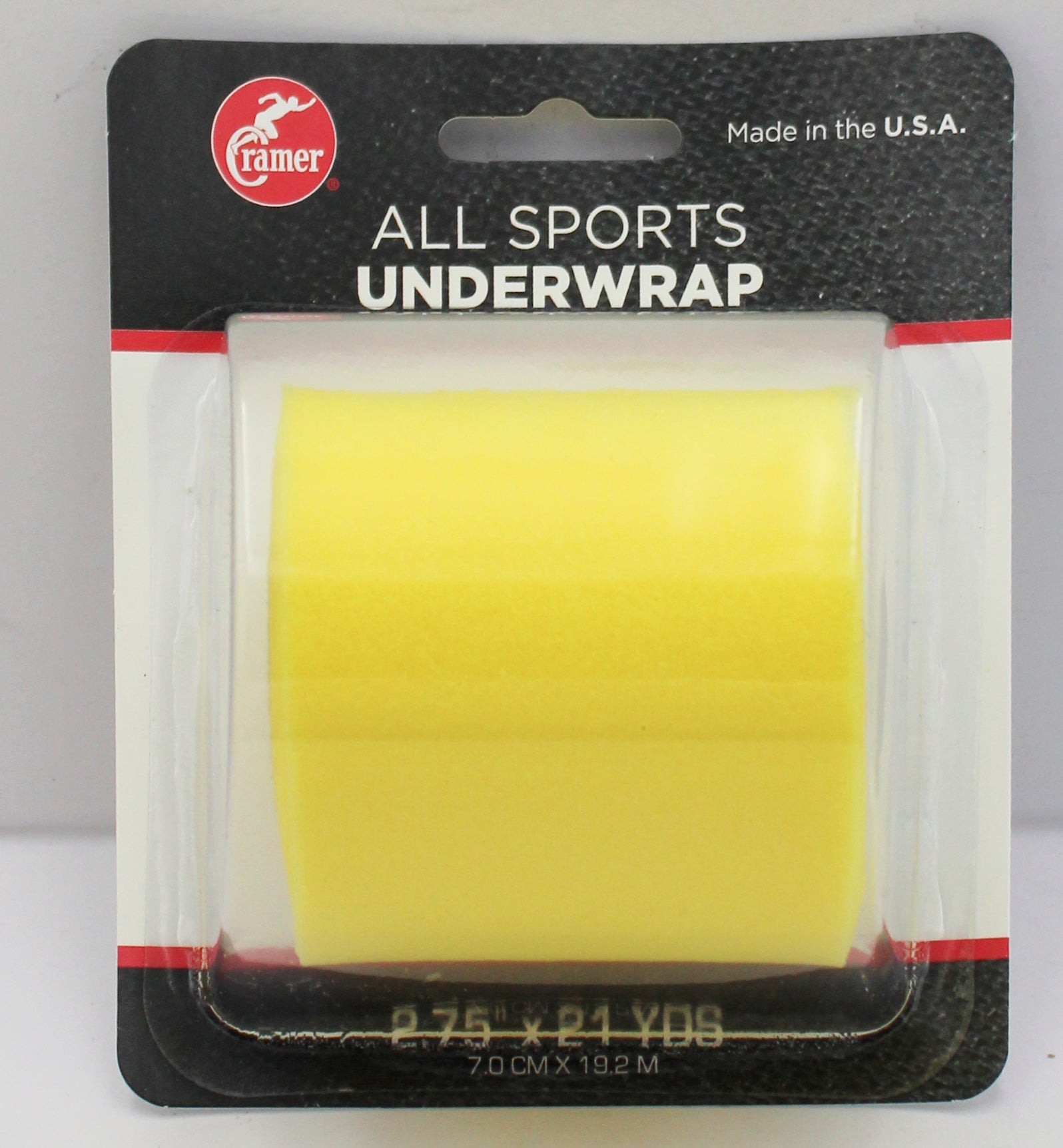 CRAMER ATHLETIC TAPE UNDERWRAP 2 3/4 " X  21YD, BRITE YELLOW