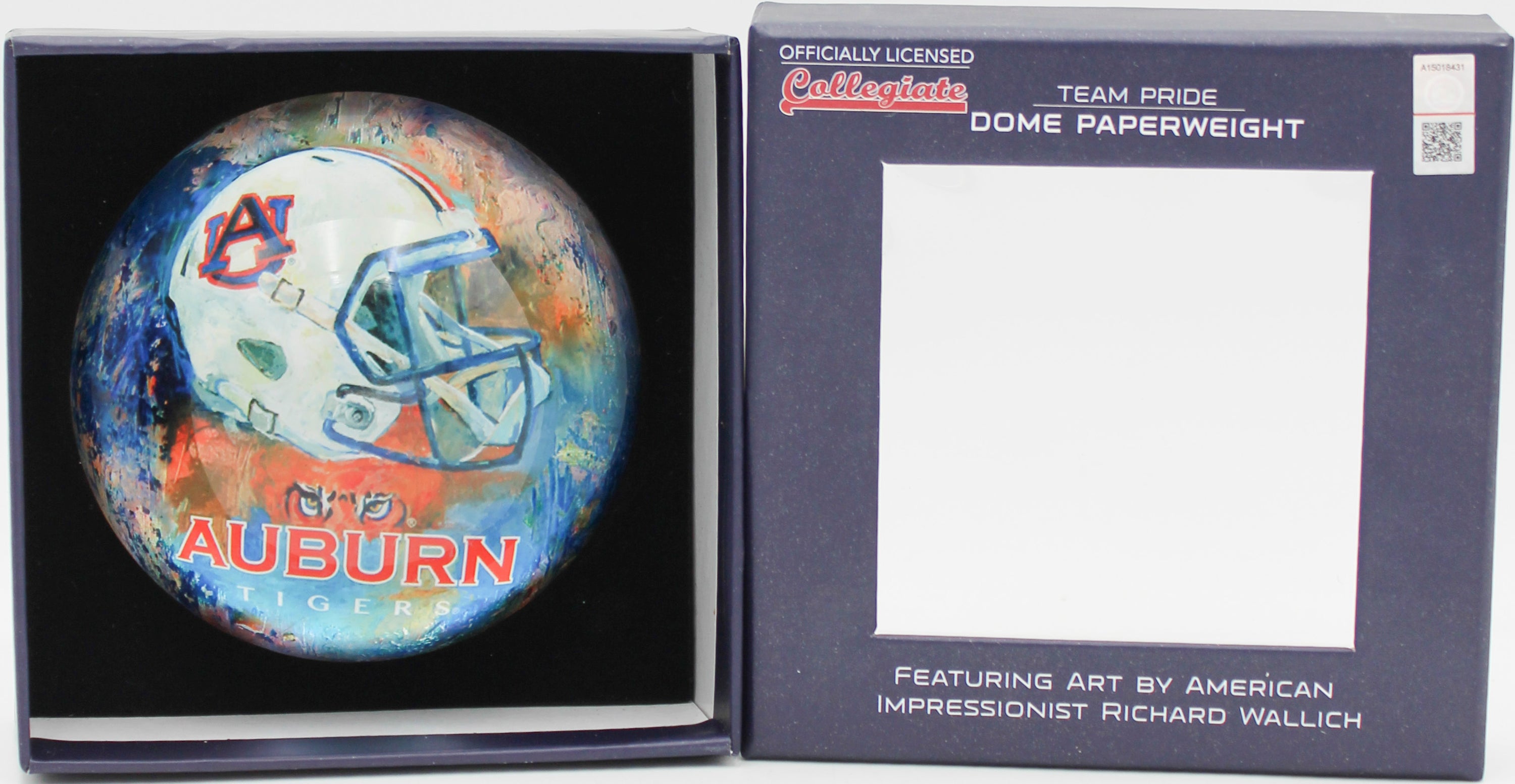 OFFICIALLY LICENCED OHIO STATE BUCKEYES GLASS DOME PAPERWEIGHT 4"