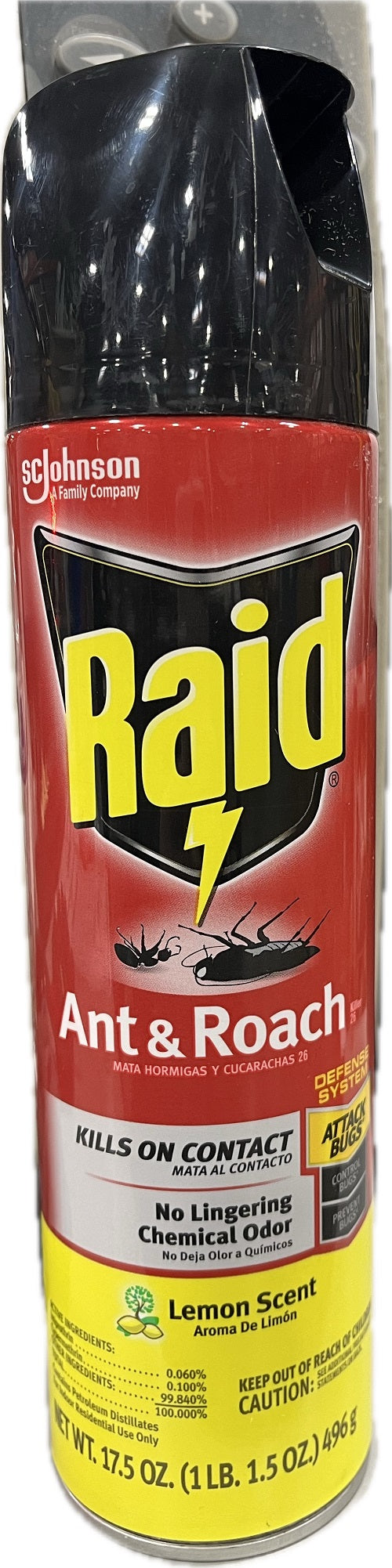 SP RAID ANT & ROACH 17.5oz-LEMON SCENT