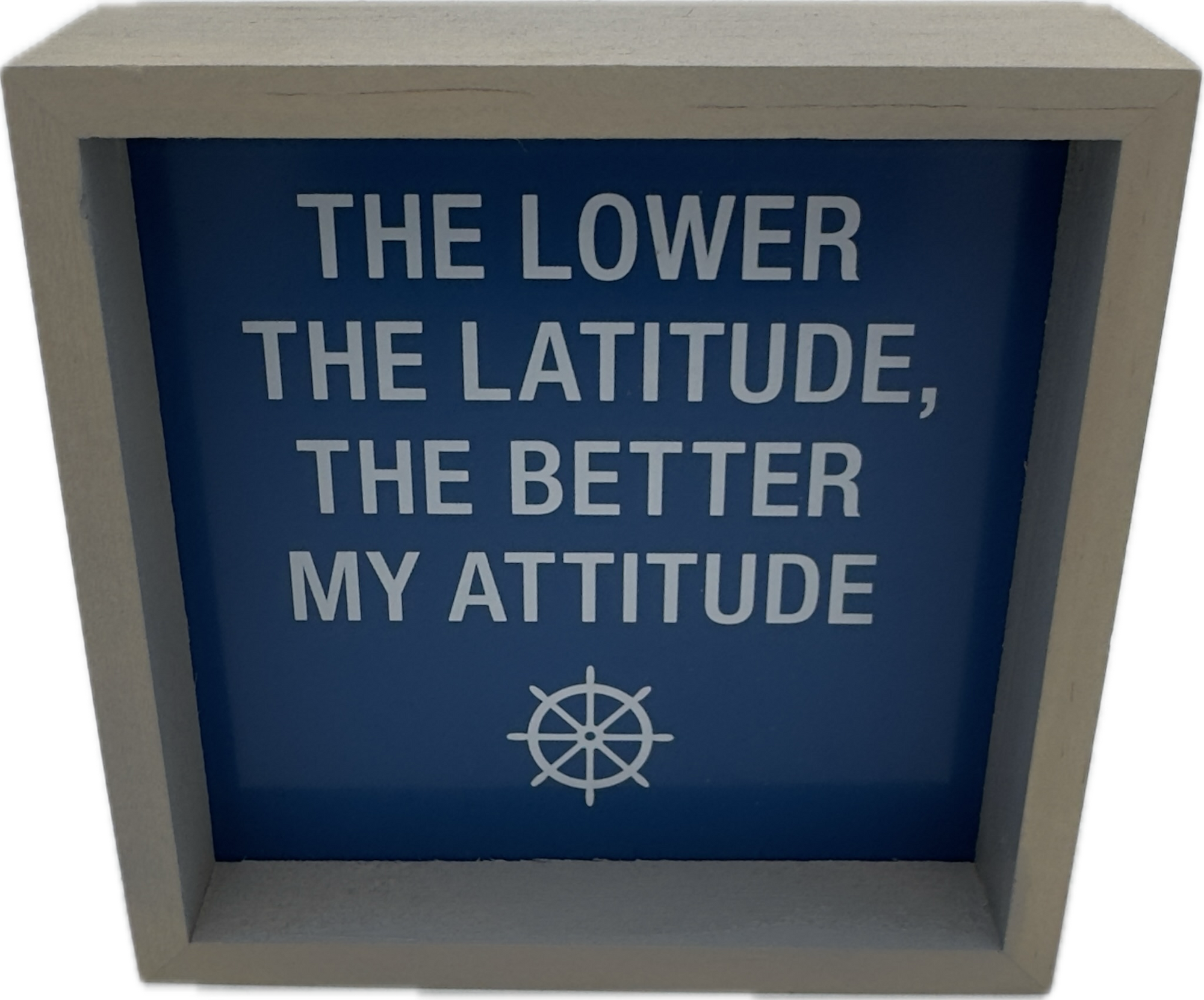 LOWER THE LATITUDE SIGN 4"x4"