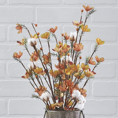 FLORAL & COTTON PICK 2pc SET 24"L