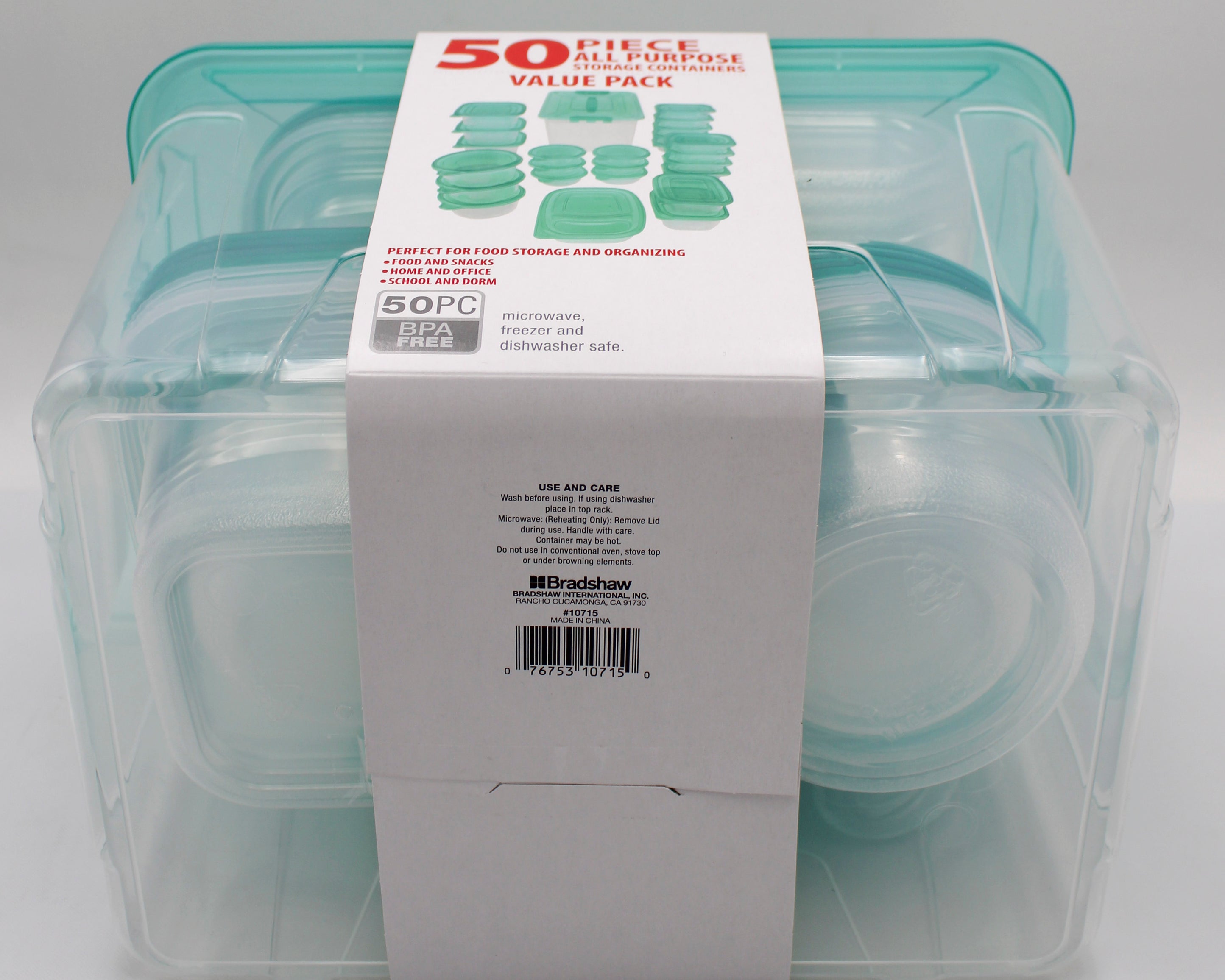 50PC ALL PURPOSE CONTAINER SET - TEAL