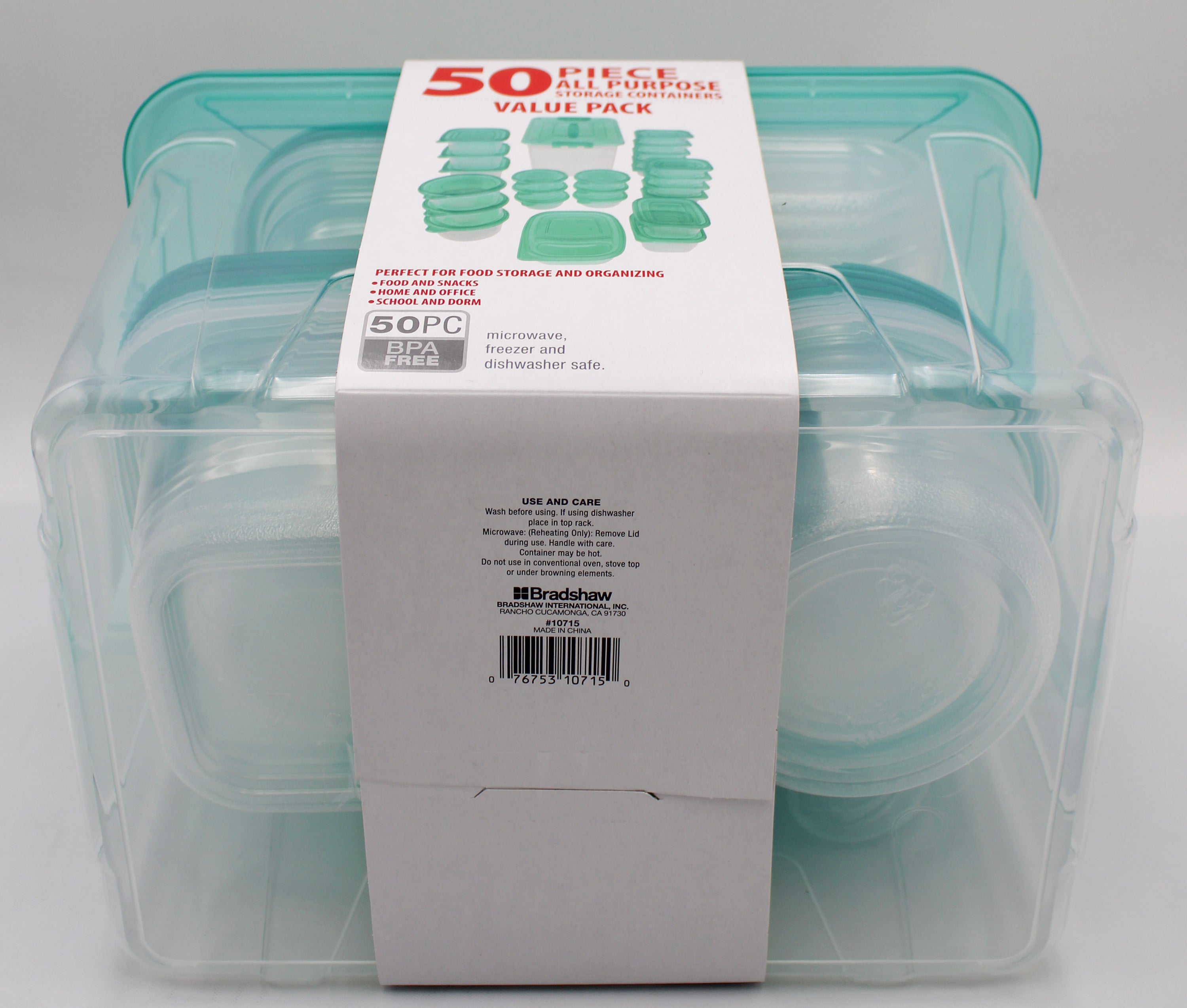 50PC ALL PURPOSE CONTAINER SET - TEAL