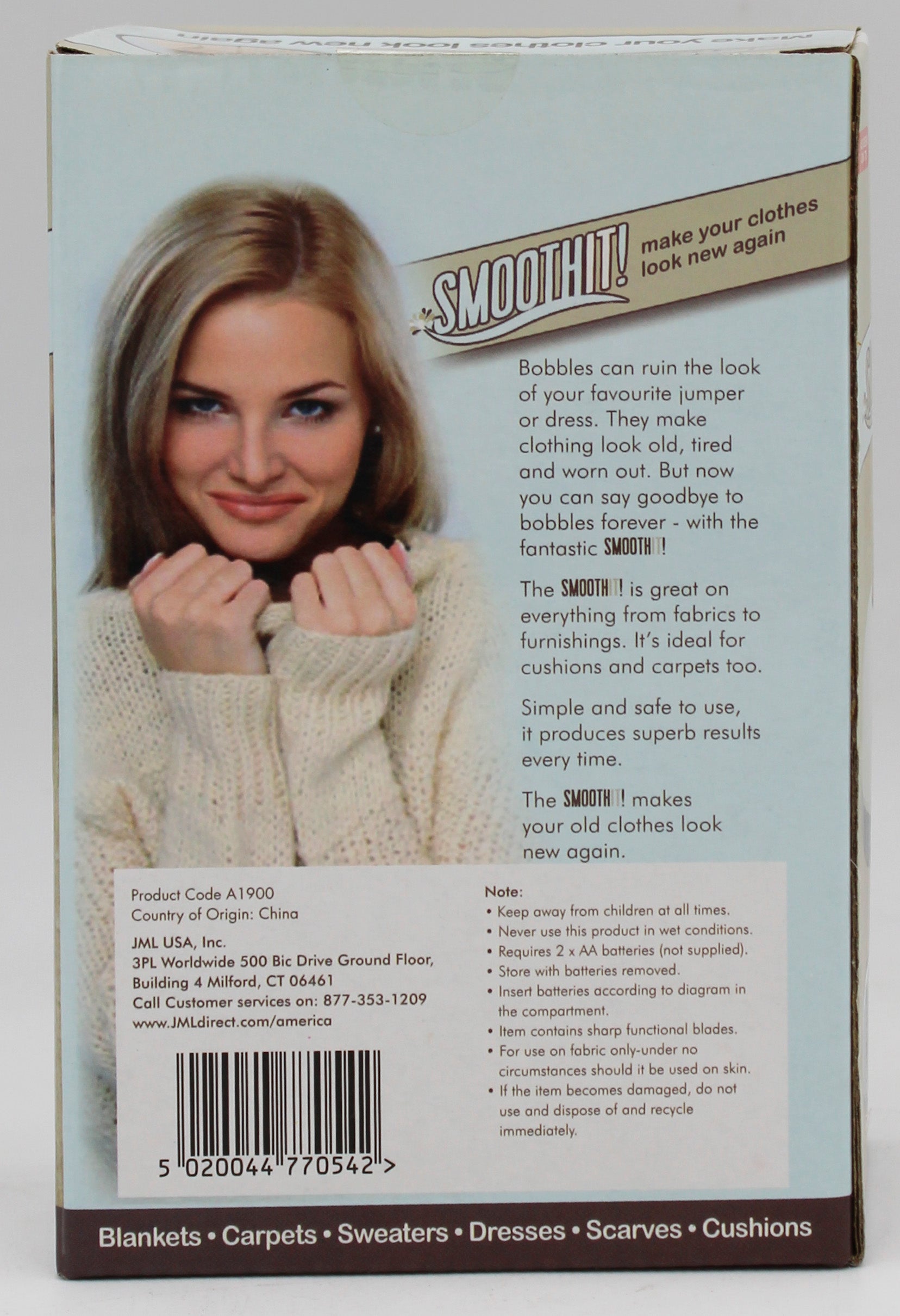 ASTV SMOOTH IT - SUPER FUZZ LINT BUSTER FABRIC SHAVER