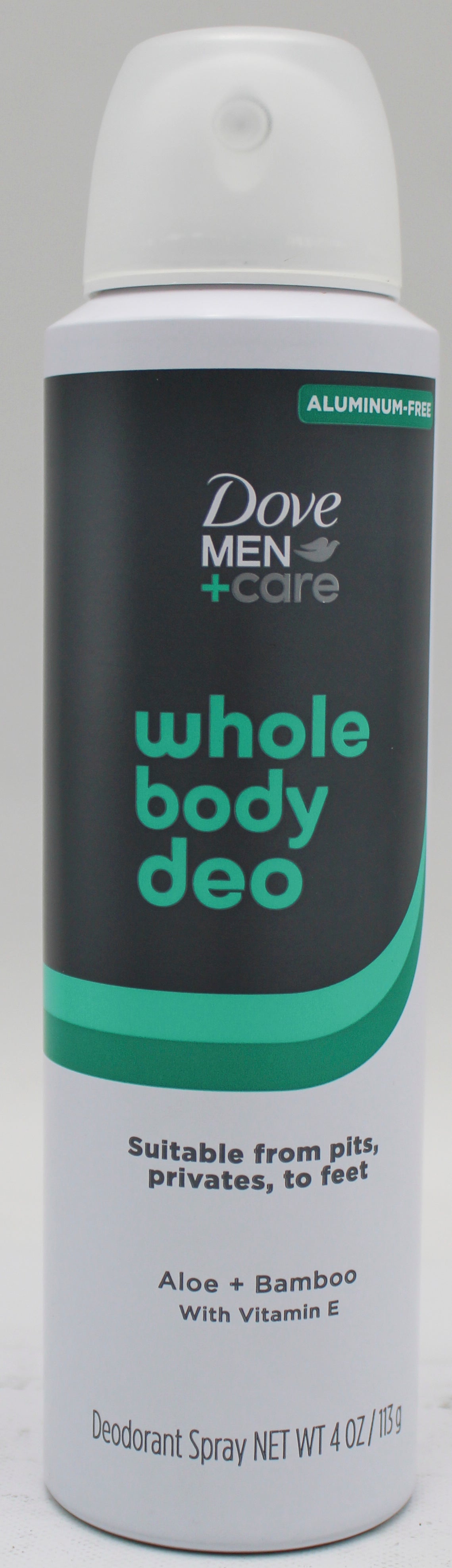 DOVE MEN + CARE WHOLEBODY DEODORANT SPRAY ALOE BAMBOO 4oz