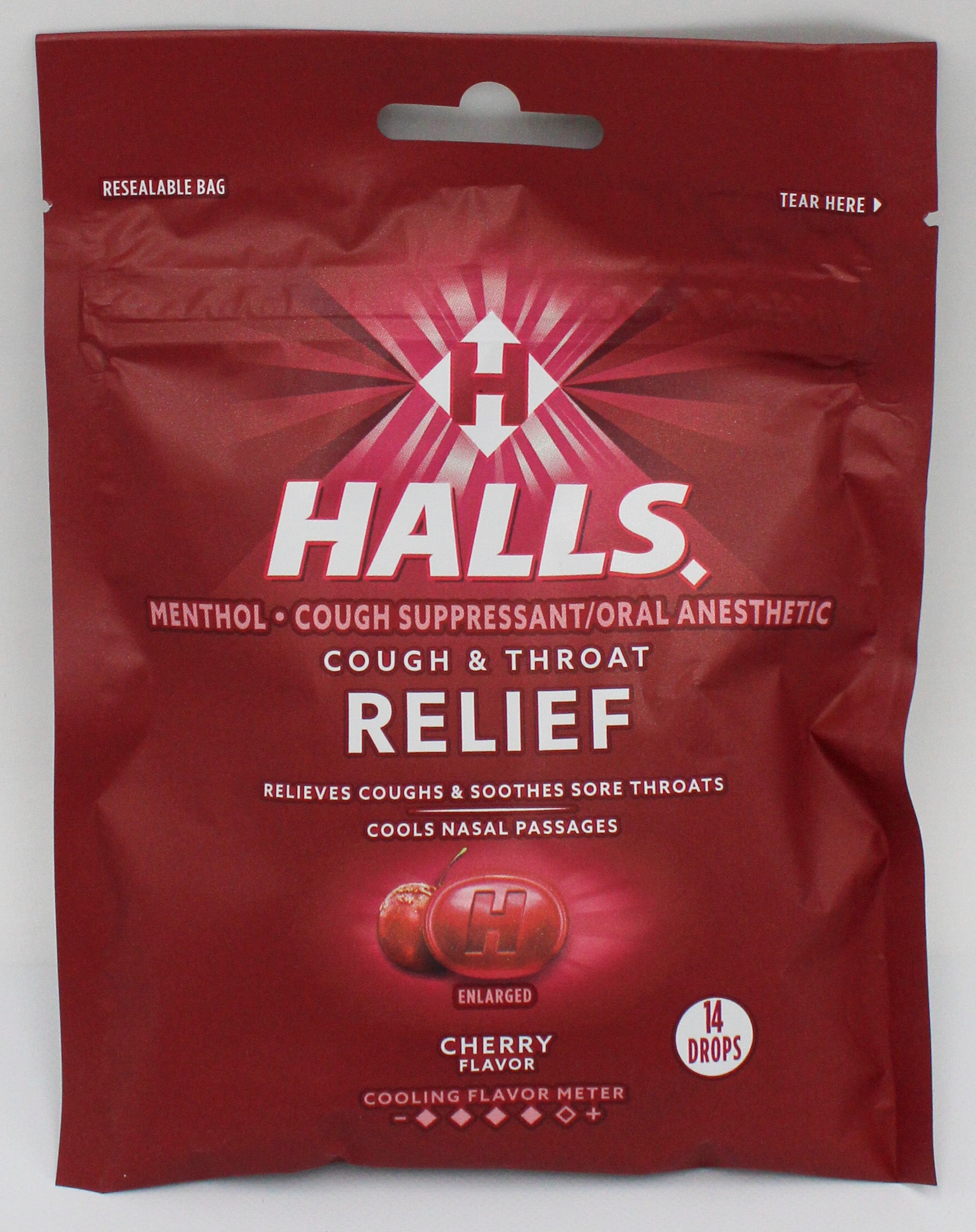 HALLS 14 PC CHERRY BAG EXP 2/20/27
