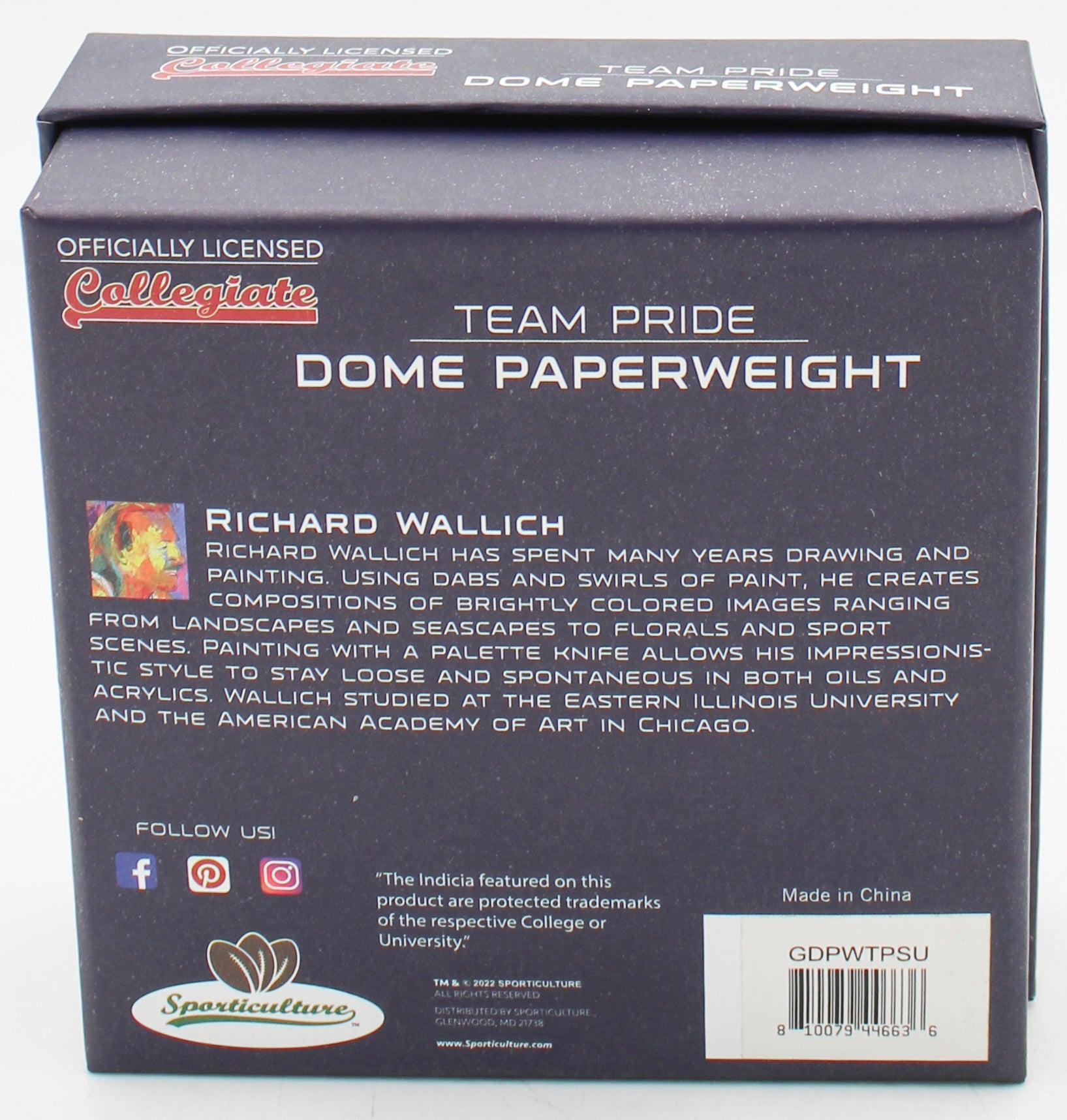 PENN STATE NITTANY LIONS GLASS DOME PAPERWEIGHT