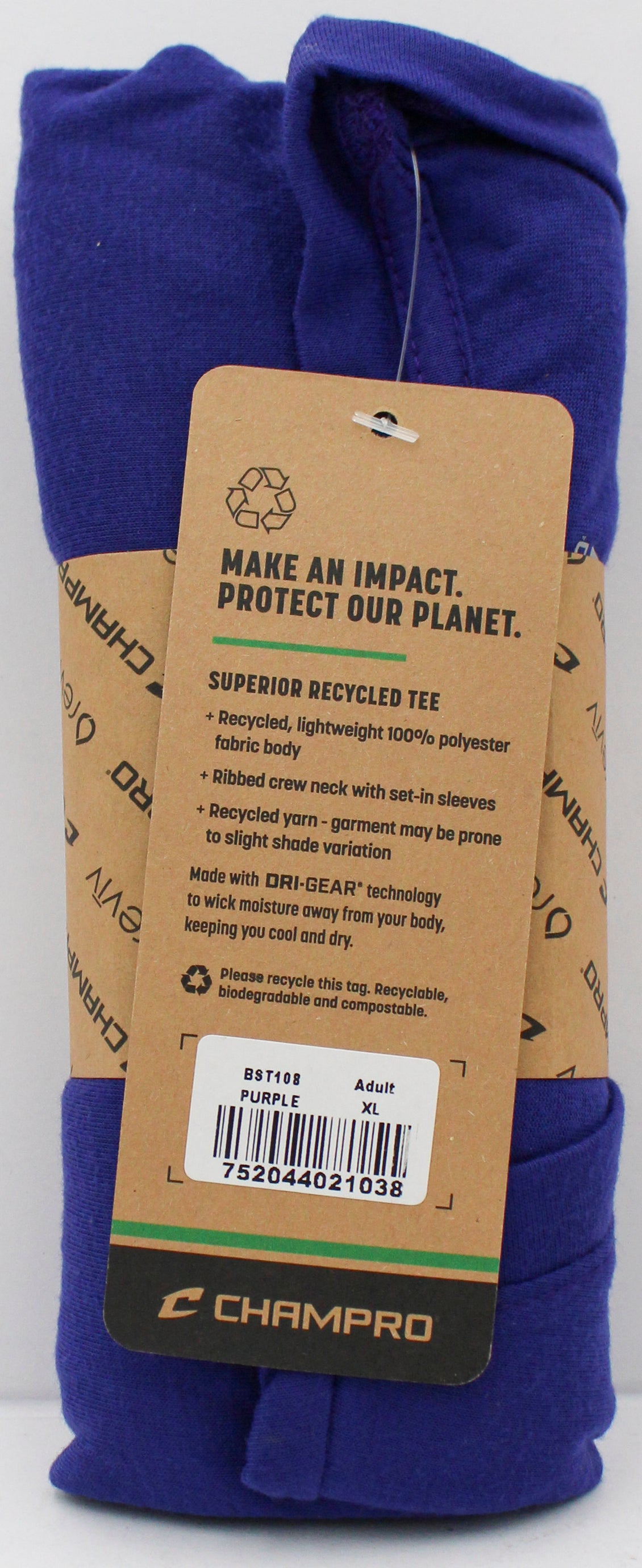 T-SHIRT - ADULT -PURPLE - XL