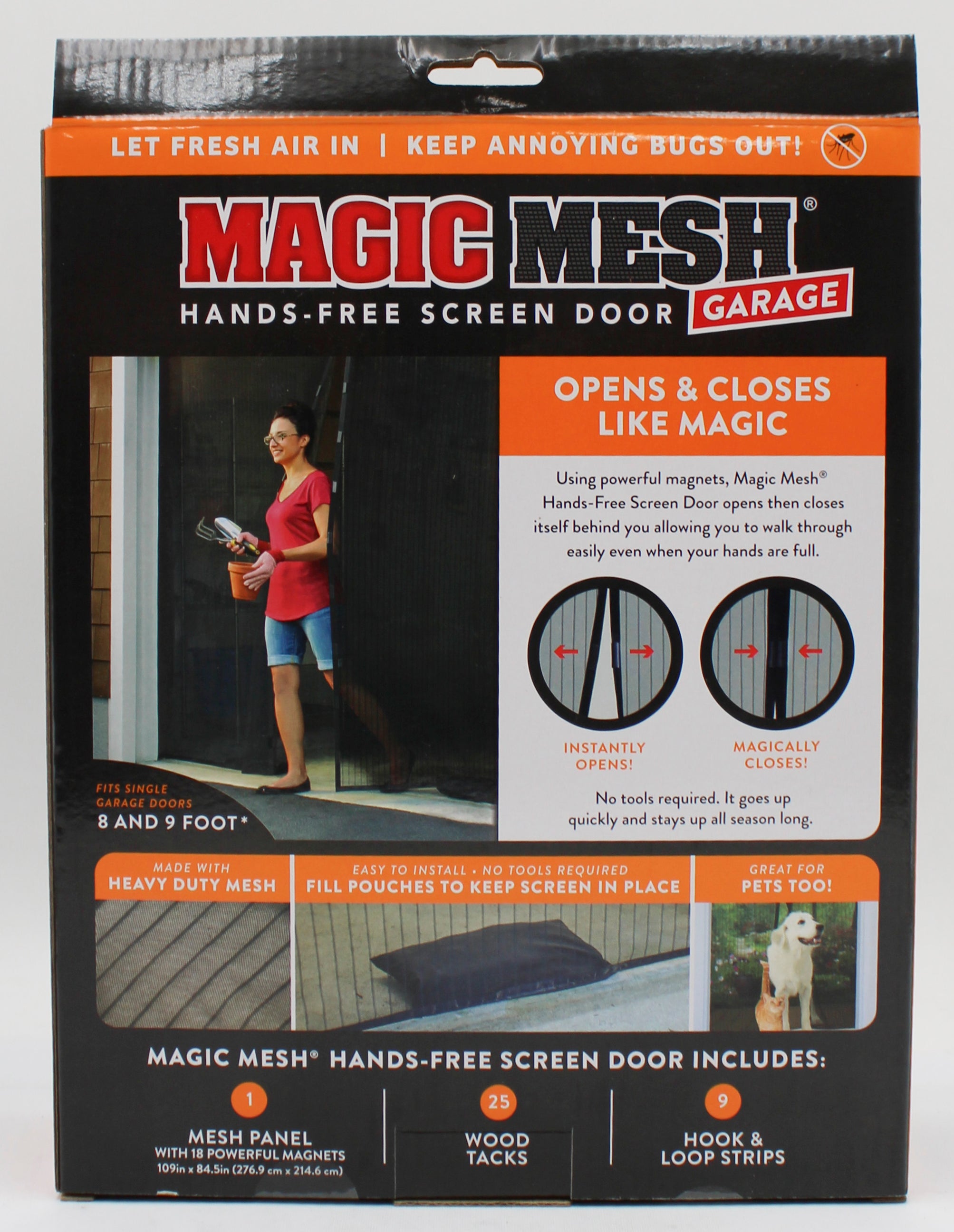 MAGIC MESH GARAGE DOOR HANDS FREE SCREEN NI