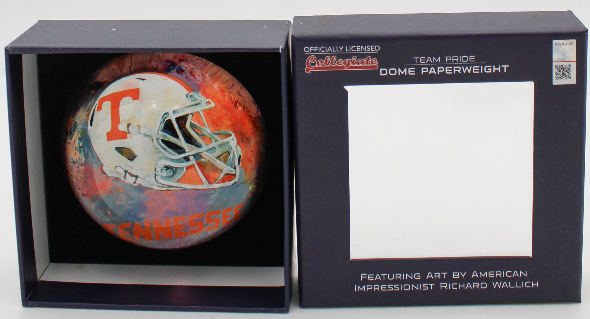 OFFICIALLY LICENCED TENESSEE VOLUNTEERS GLASS DOME PAPERWEIGHT 4"