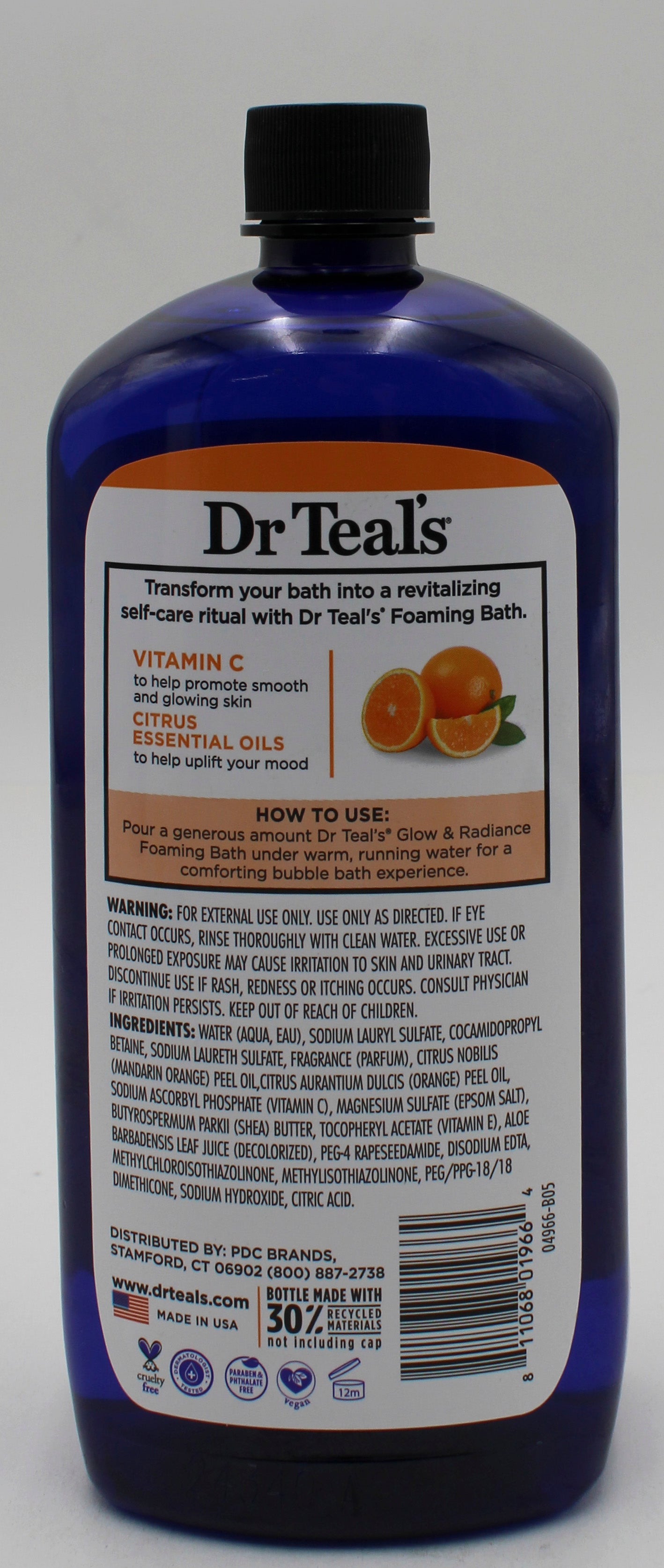 SP DR TEAL'S FOAMING BATH 34-oz GLOW & RADIANCE NI