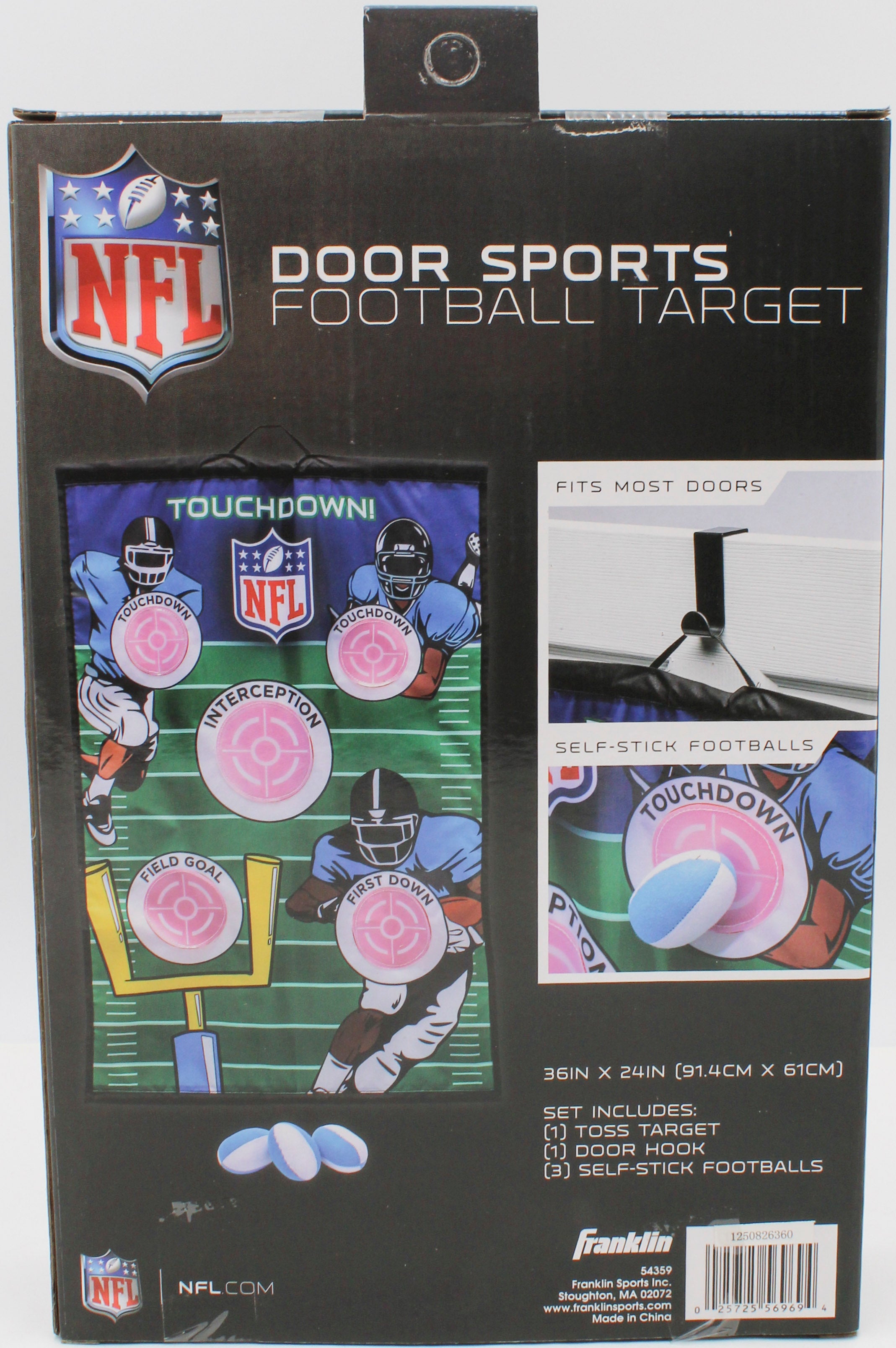 NFL FRANKLIN FOOTBALL DOOR TARGET SET