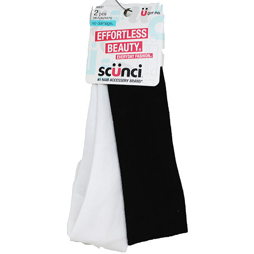 SCUNCI STRTCH HEADWRAP 2CT-AST/NI