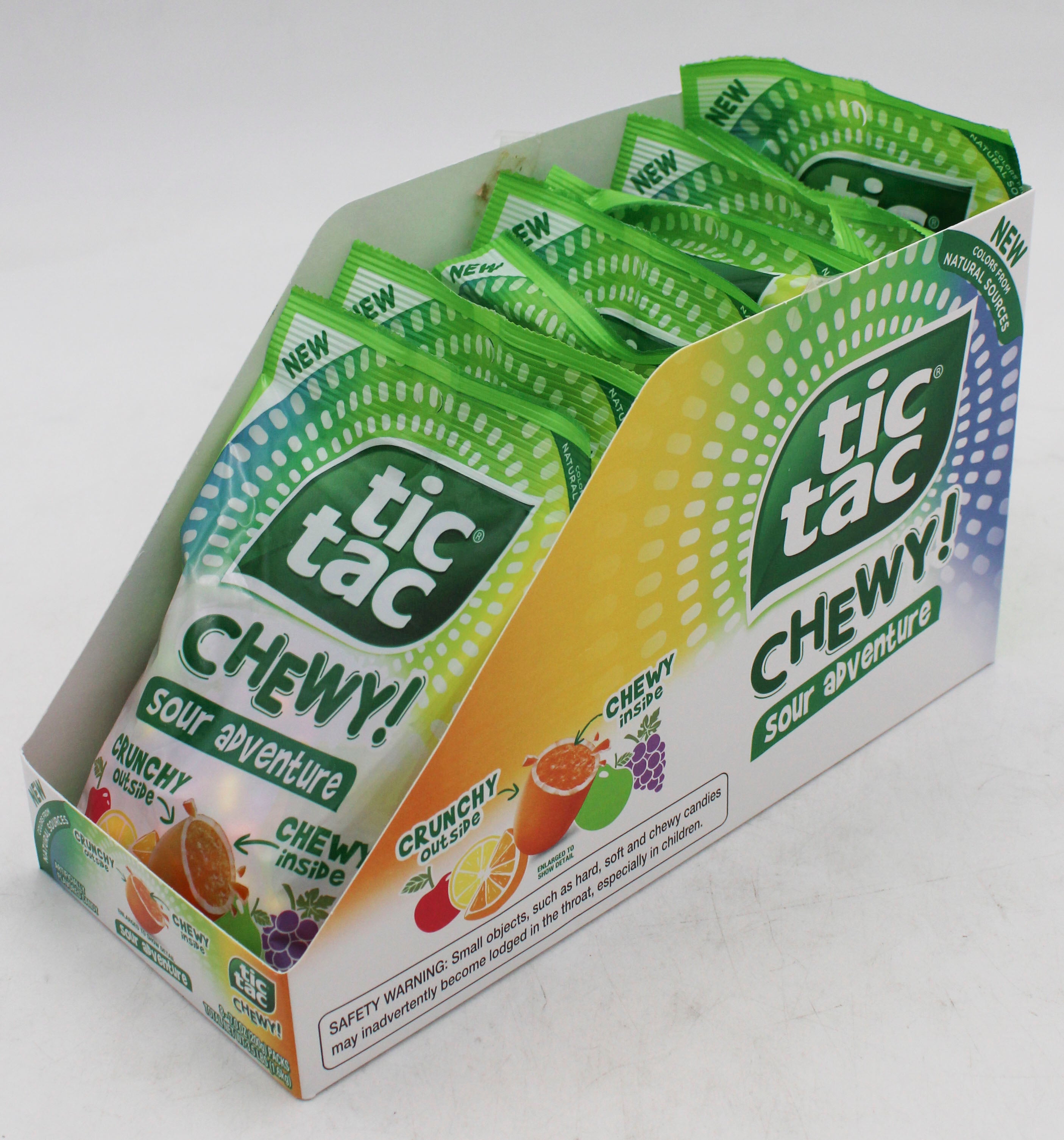 TICTAC CHEWY MEDIUM PEG BAG SOUR ADVENTURE 7.05 Oz BB 7/08/26