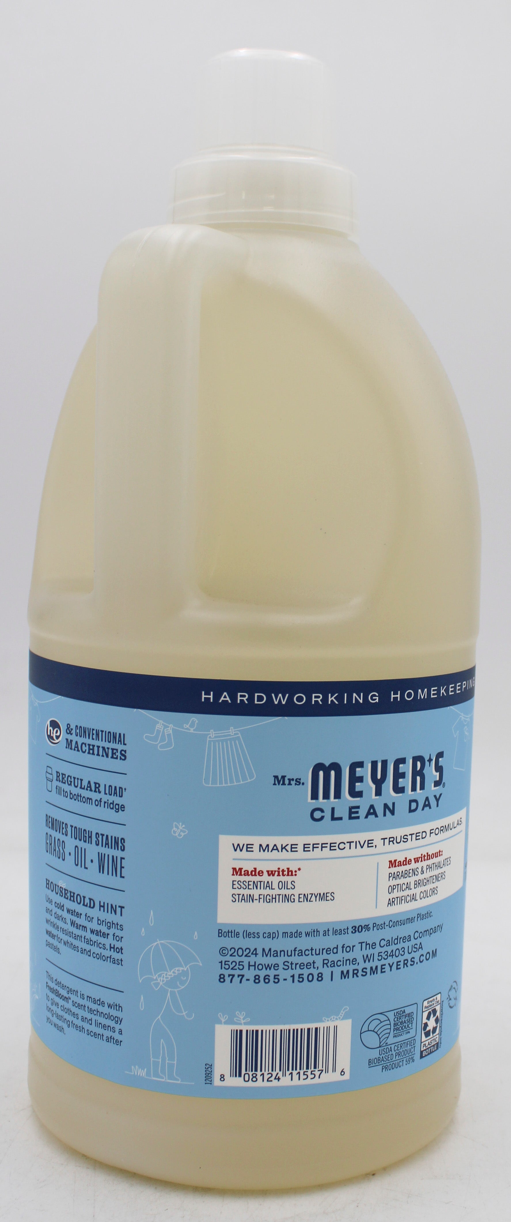 SP MRS. MEYER'S LAUNDRY DETERGENT 64oz RAIN WATER