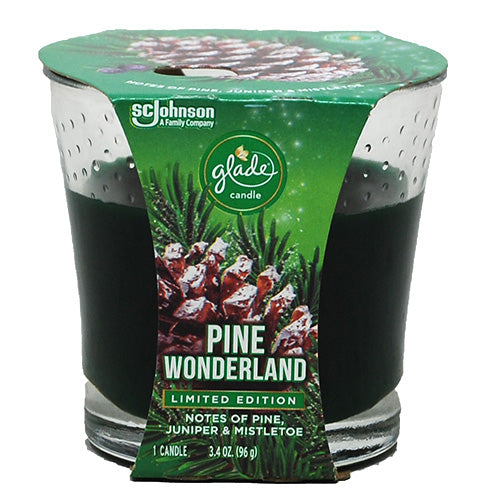 GLADE CANDLE 3.4oz-PINE WONDERLAND