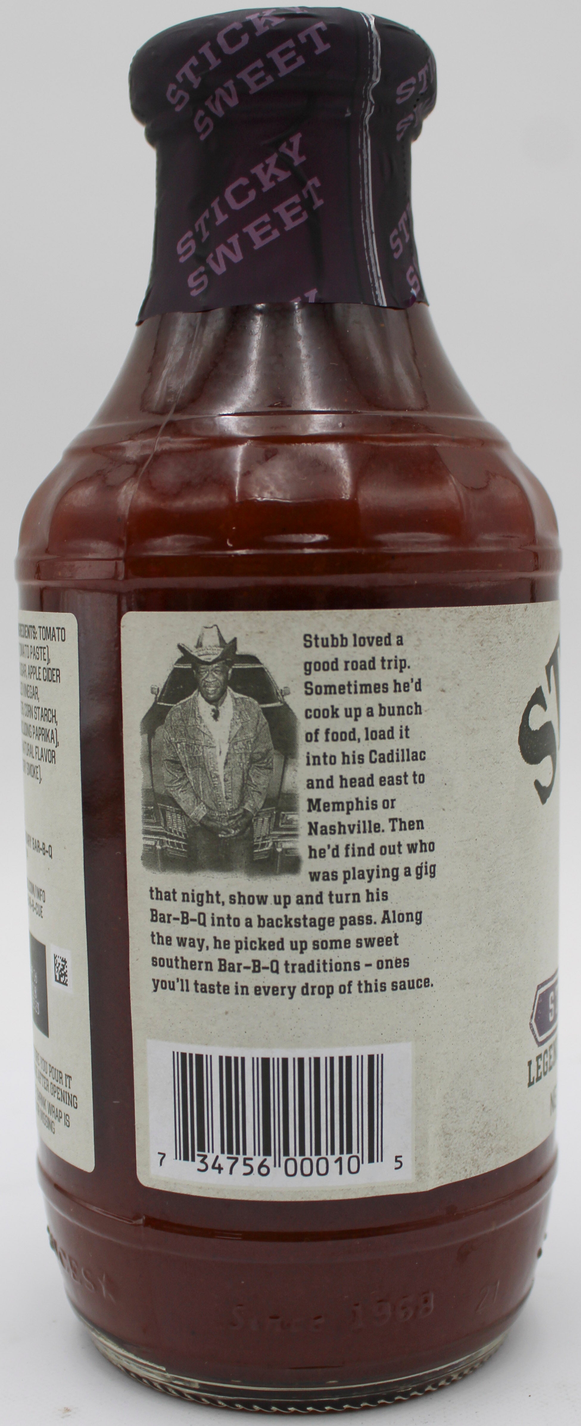 STUBBS GF STICKY SWEET BBQ SAUCE 18 OZ BB 4/06/28