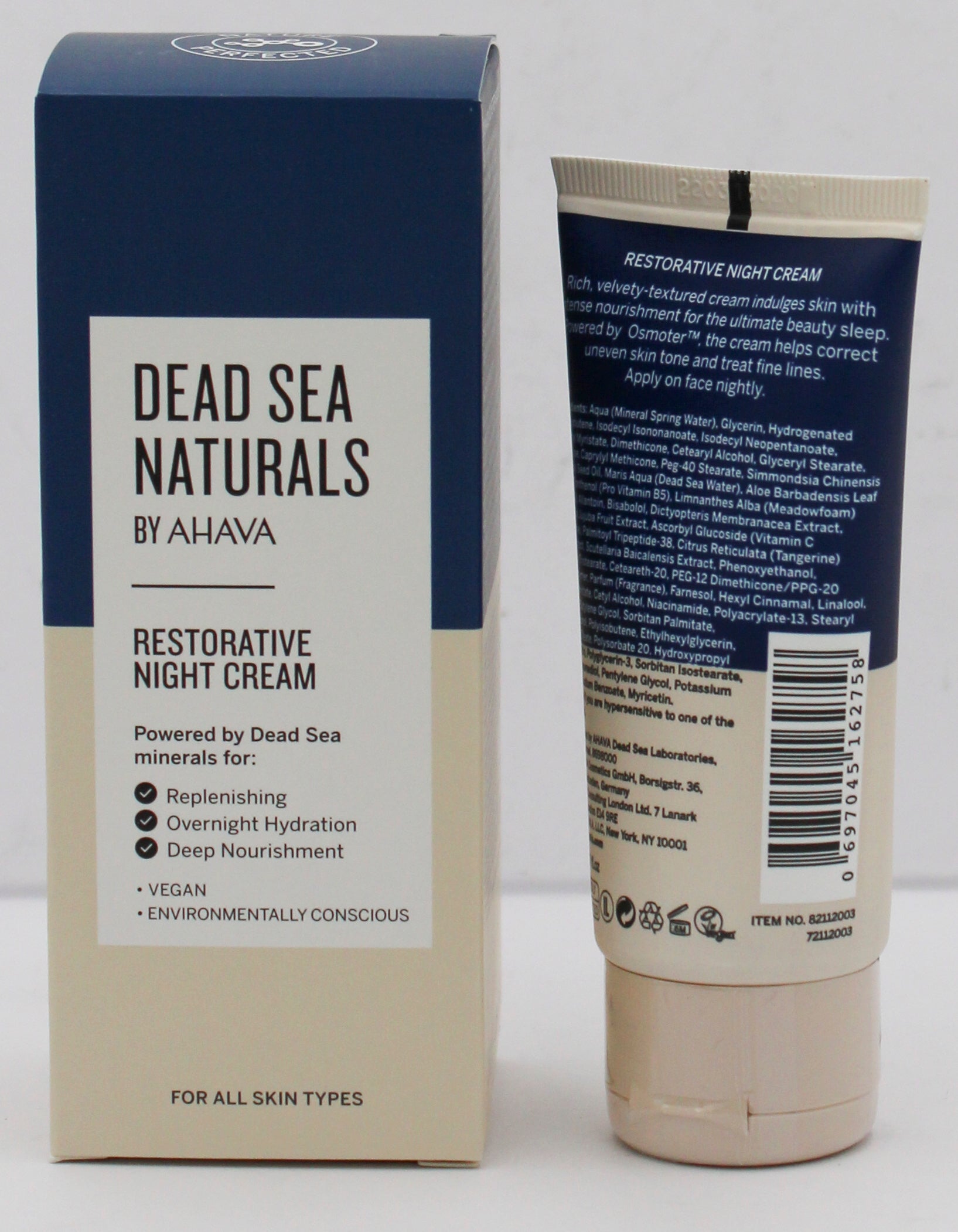 AHAVA DEAD SEA NATURALS NIGHT CREAM 1.7oz