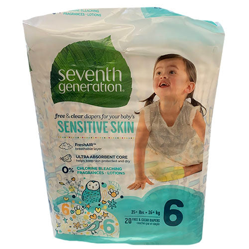 7TH GENRATION DIAPERS 20CT(SZ.6)