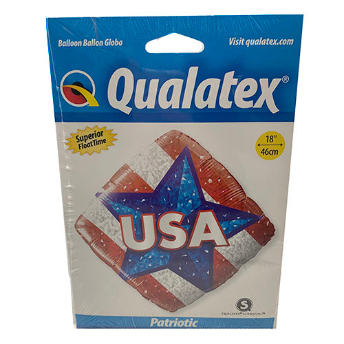 HELIUM FOIL BALLOON 18"-PATRIOTIC.
