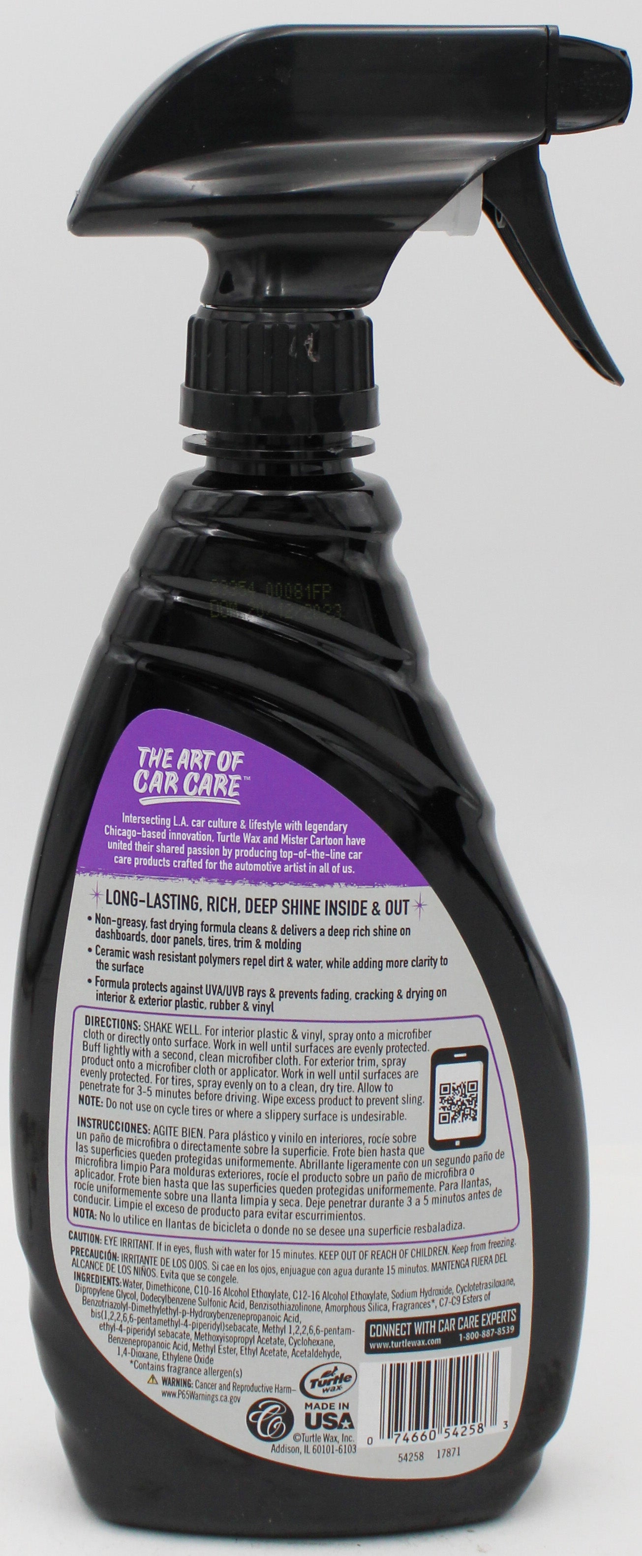 SP TURTLE WAX MISTER CARTOON INTERIOR & EXTERIOR PROTECTANT 16oz