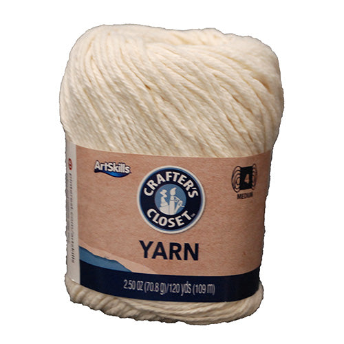 ARTSKILLS YARN CREAM 120YRDS 2.5OZ-4 MED