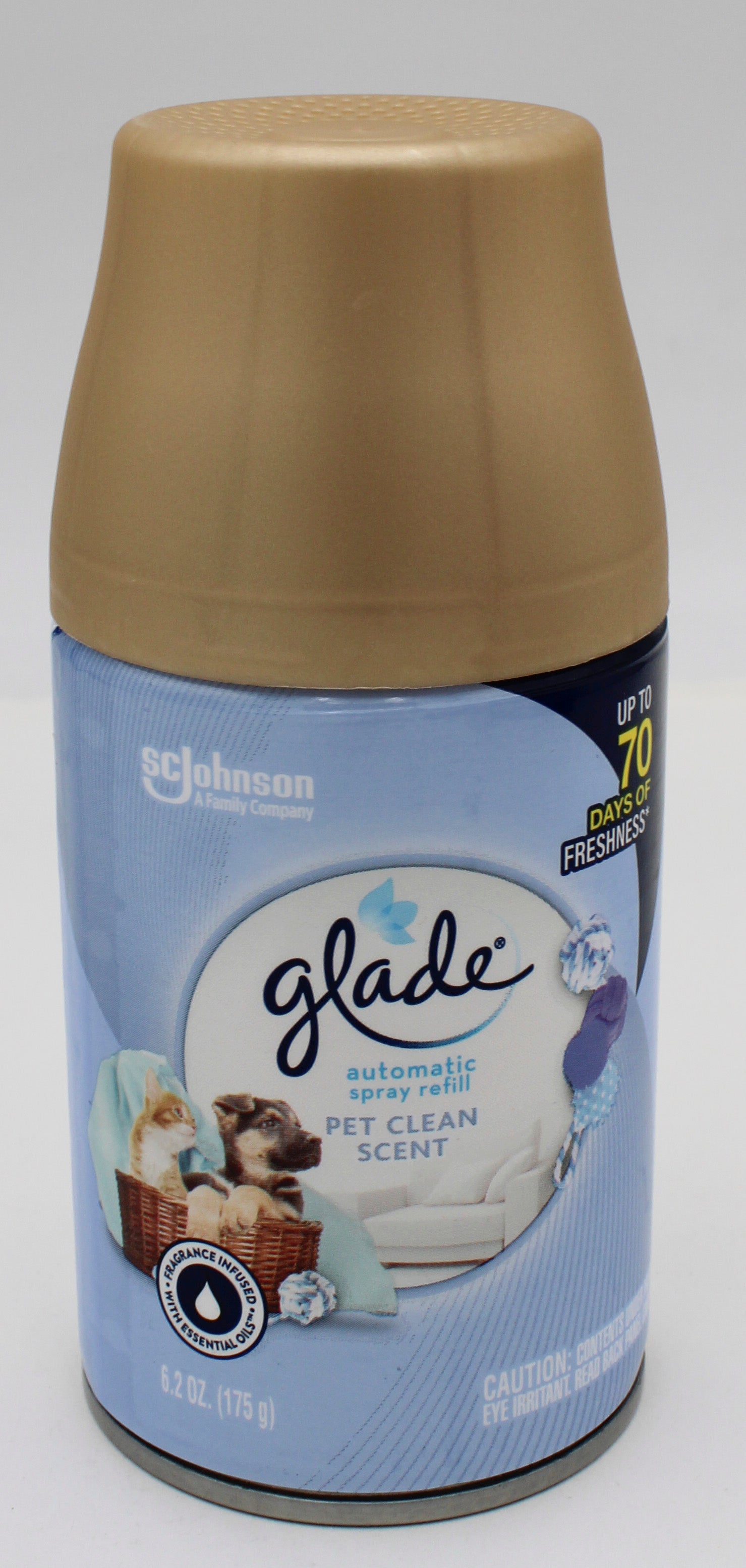 GLADE AUTOMATIC SPRAY REFILL PET ODOR CONTROL CLEAN SCENT 6.2oz US