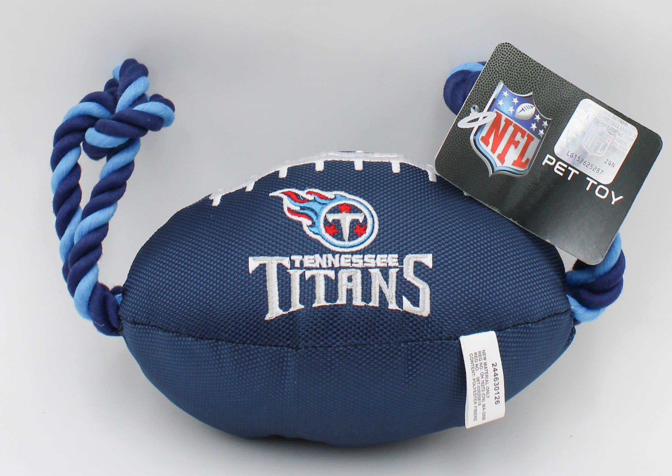 NFL TENNESSEE TITANS NYLON FOOTBALL DOG TOY NI