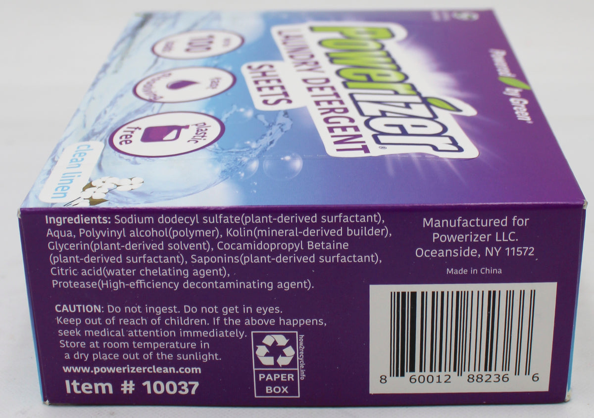 POWERIZER LAUNDRY DETERGENT SHEETS 50ct NI