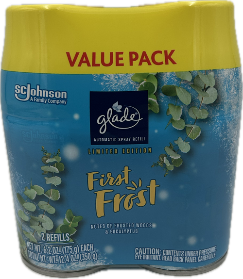 GLADE AUTOMATIC FIRST FROST 2 REFILLS 6.2oz US